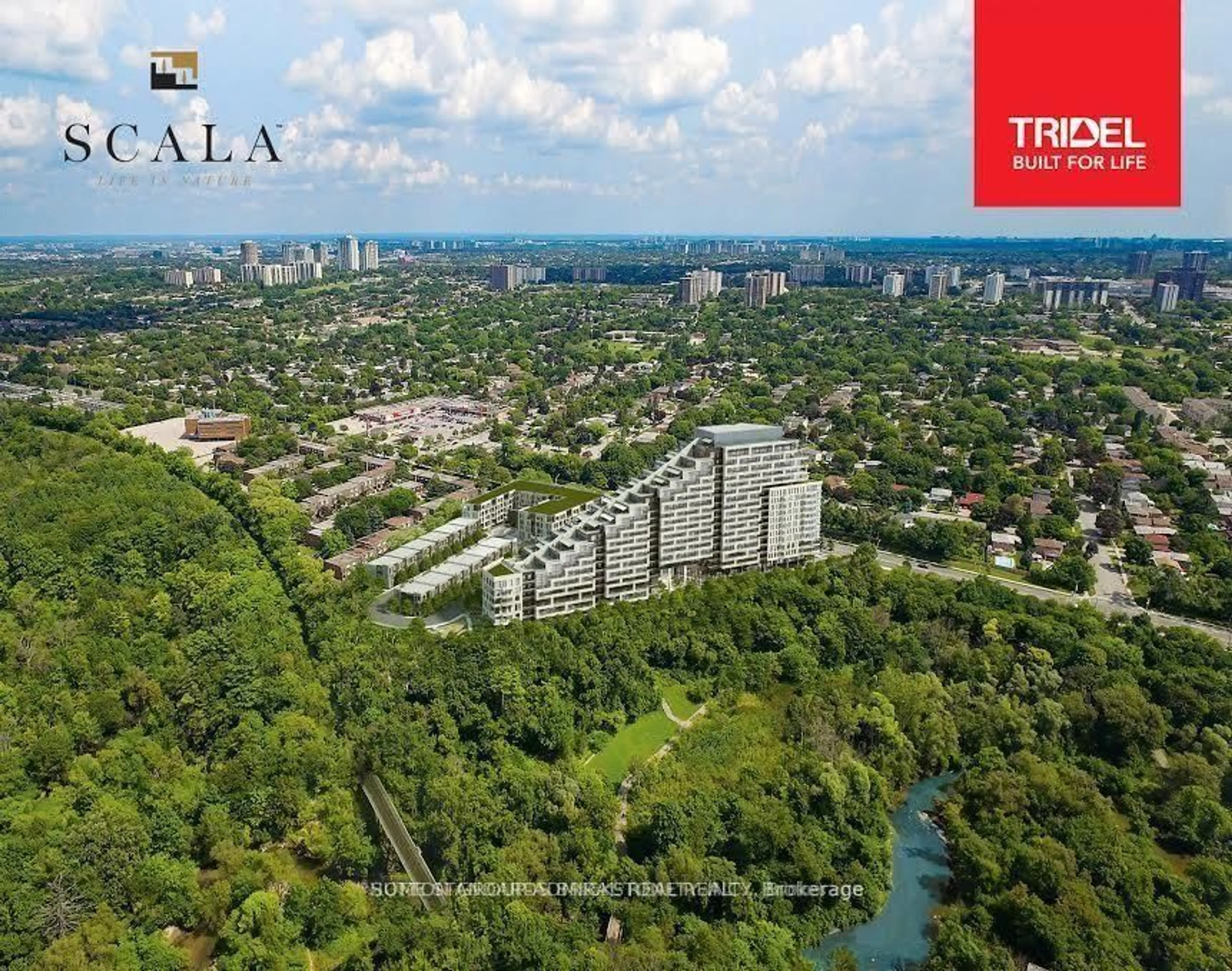 A pic from outside/outdoor area/front of a property/back of a property/a pic from drone, city buildings view from balcony for 25 Adra Grado Way #1630, Toronto Ontario M2J 0H6