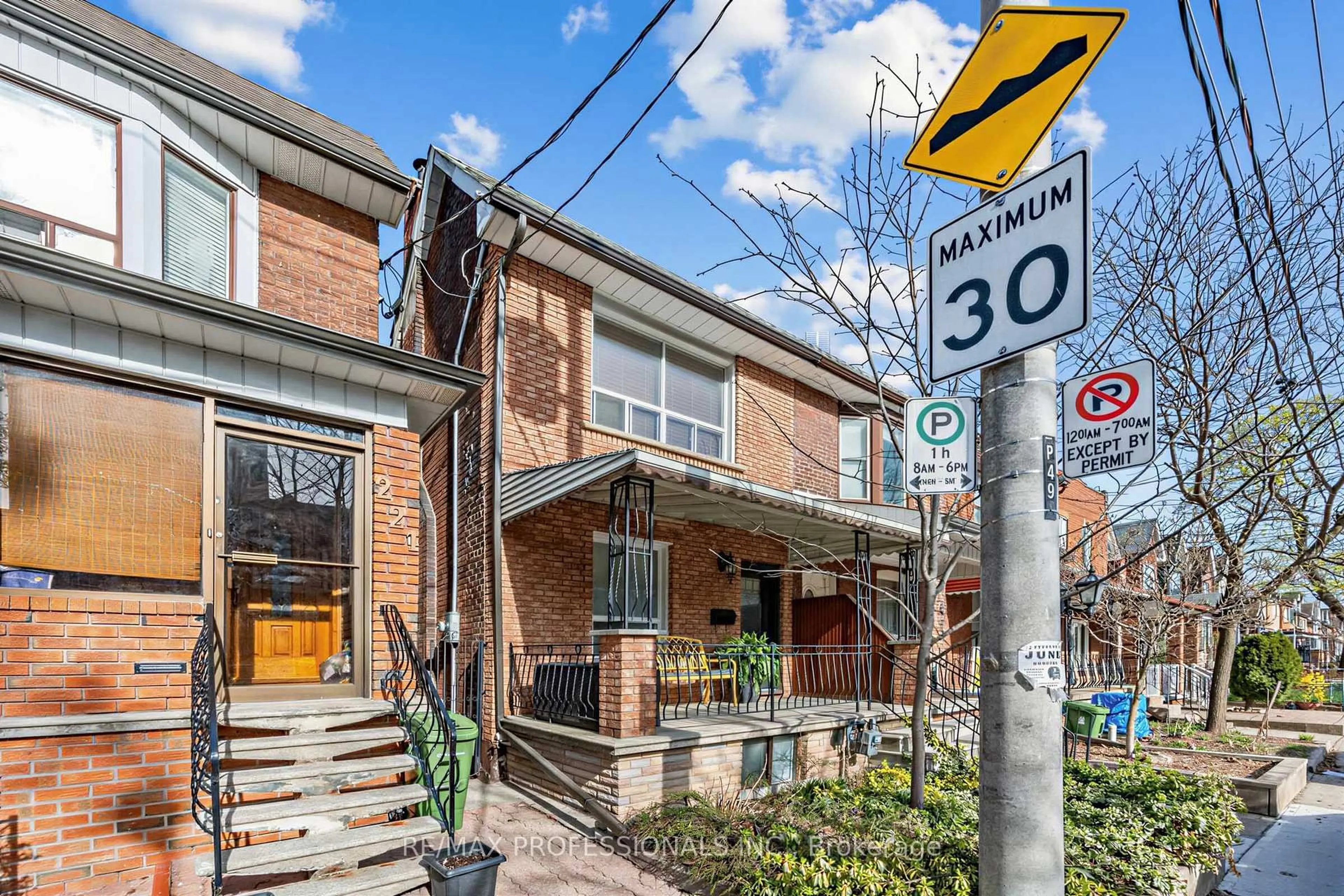 Home with brick exterior material, street for 219 St Helen's Ave, Toronto Ontario M6H 4A2