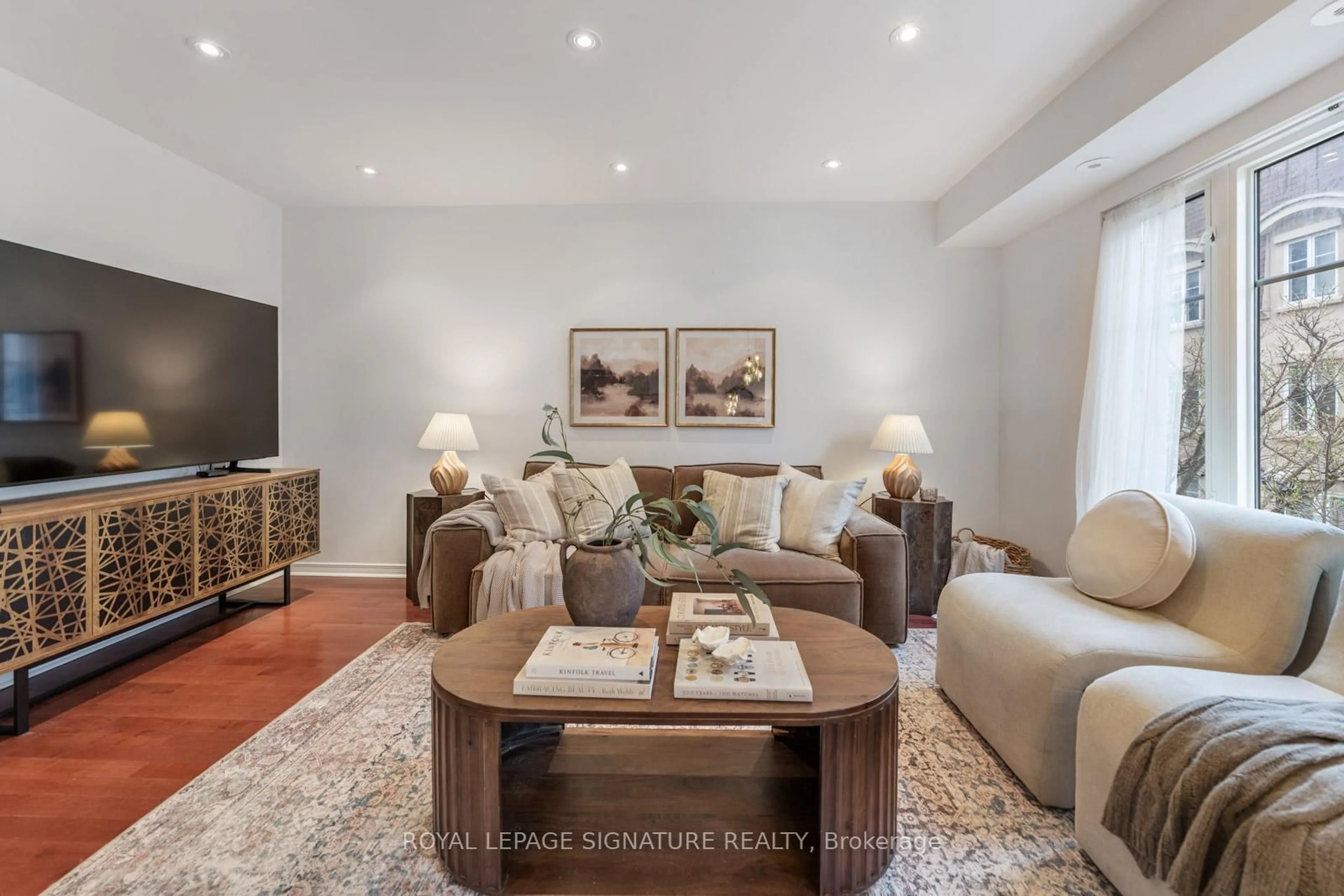 Living room with furniture, unknown for 26 Western Battery Rd #223, Toronto Ontario M6K 3N9