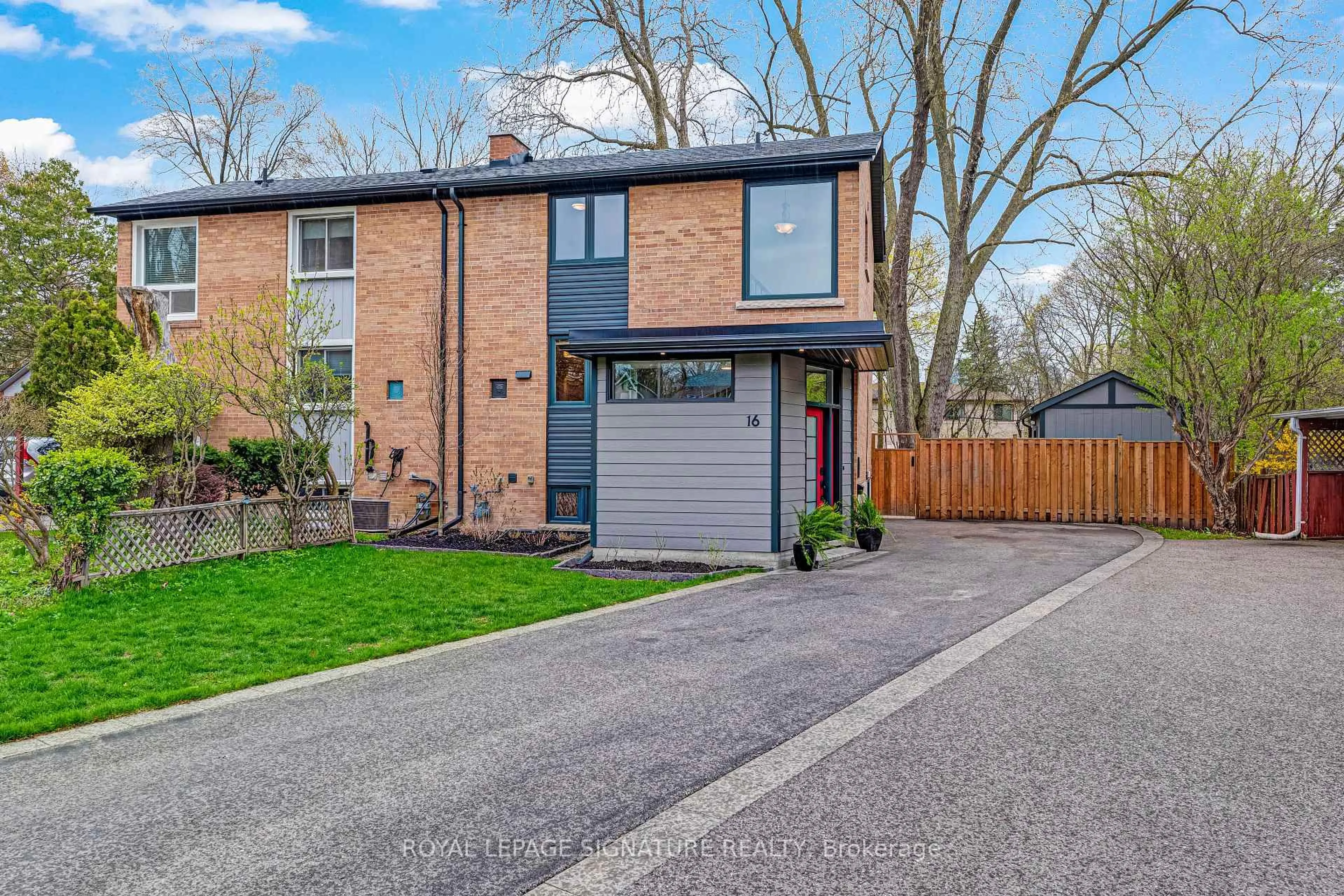 Home with brick exterior material, street for 16 Veery Pl, Toronto Ontario M3C 2E1