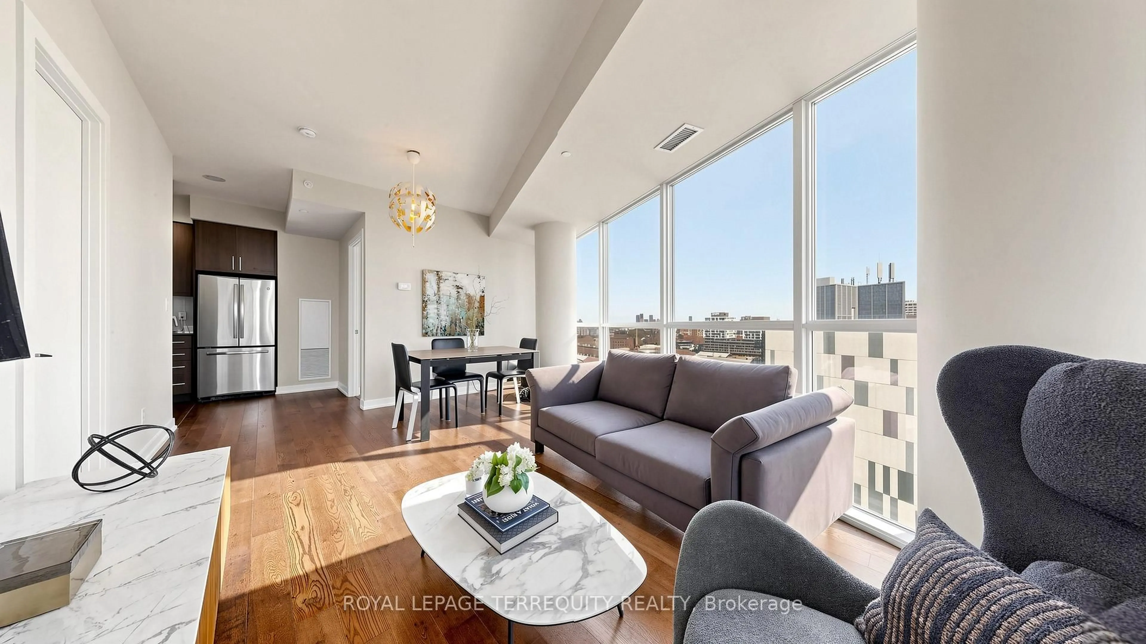 Living room with furniture, unknown for 20 Bruyeres Mews #1705, Toronto Ontario M5V 0G8