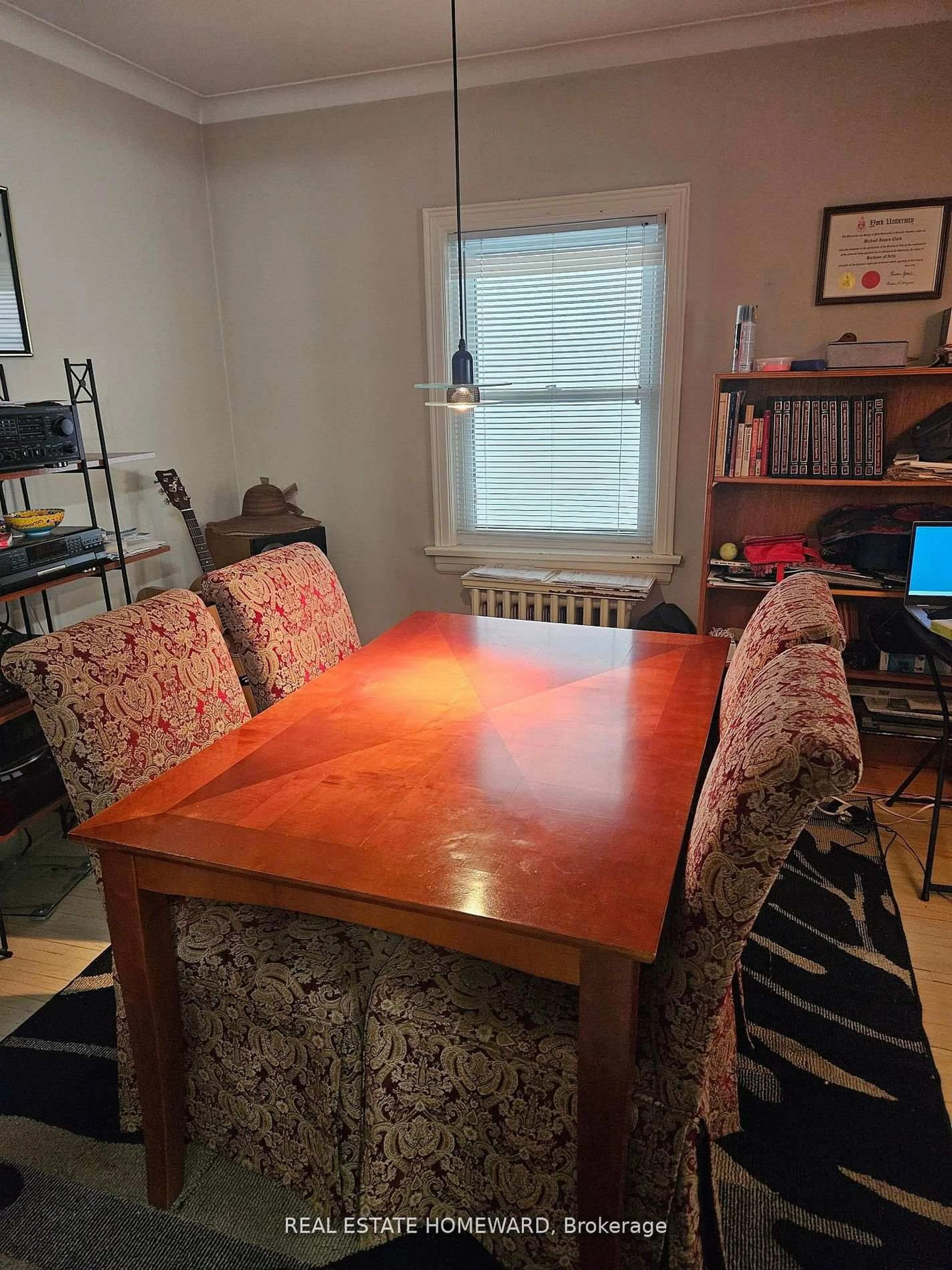 Dining room, wood/laminate floor for 28 Glen Echo Rd, Toronto Ontario M4N 2E1