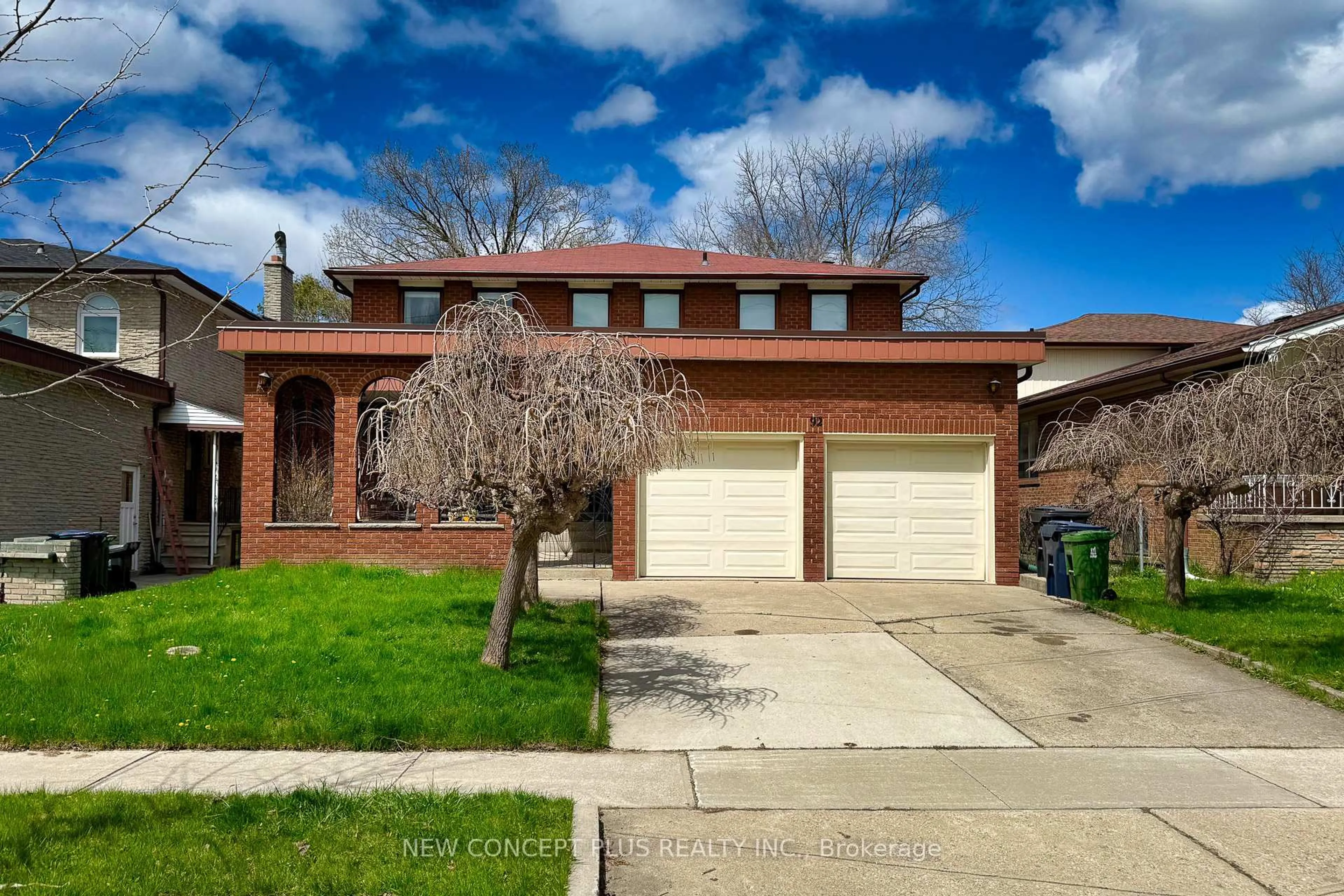 Home with brick exterior material, street for 92 Charlton Blvd, Toronto Ontario M2M 1B9