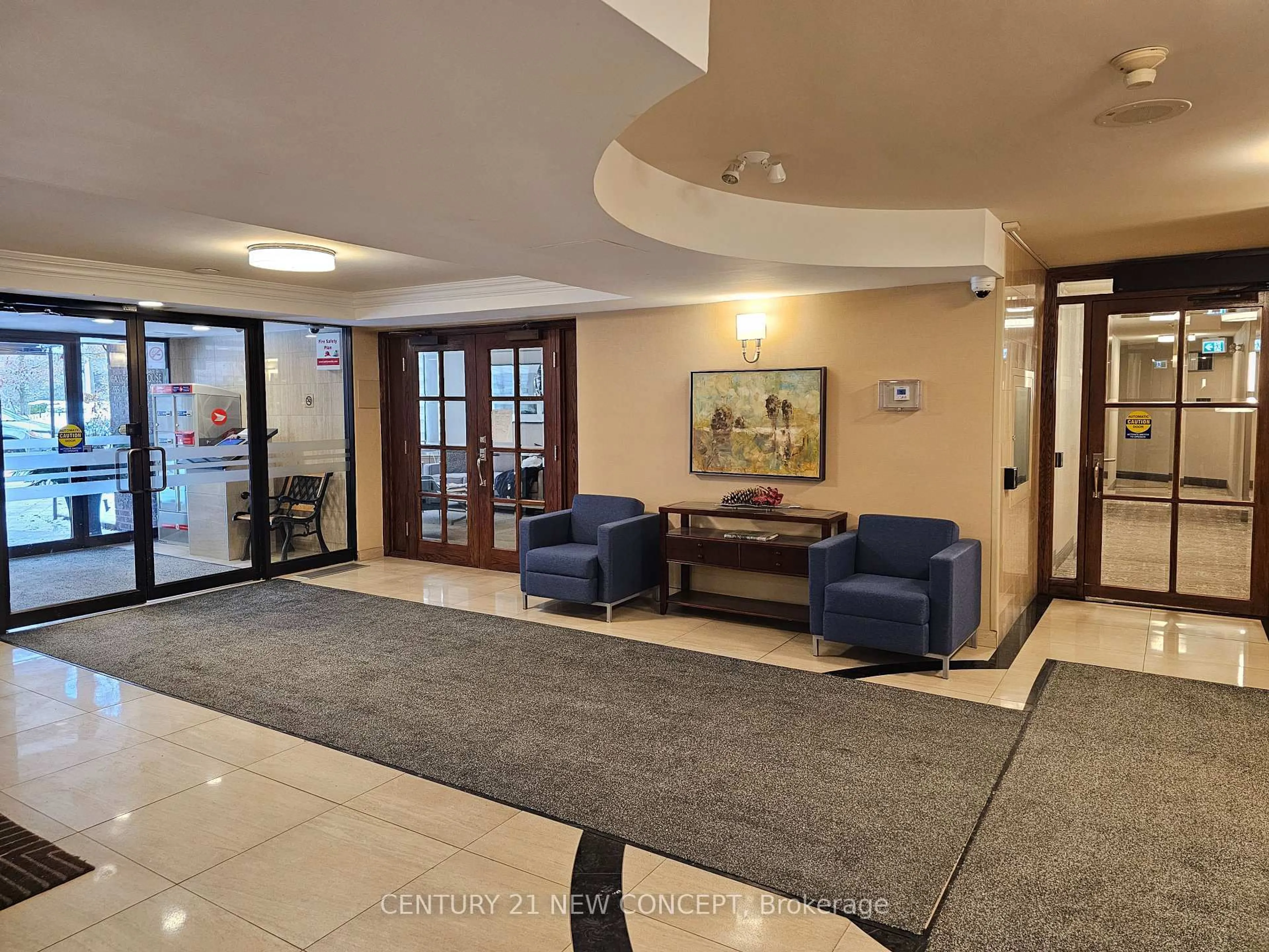 Indoor foyer for 255 The Donway West #123, Toronto Ontario M3B 3M3