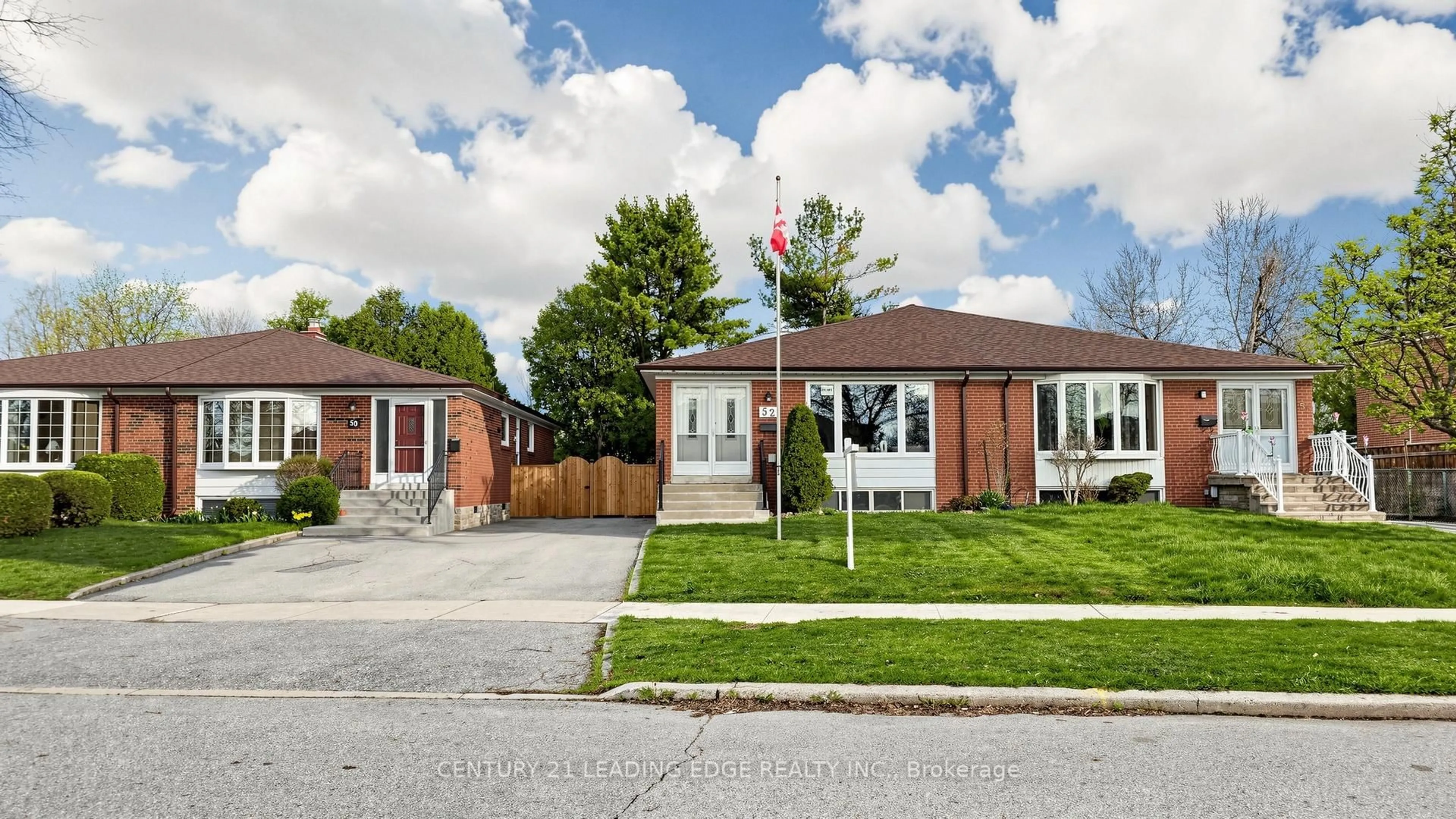 Home with brick exterior material, street for 52 CLYDESDALE Dr, Toronto Ontario M2J 3N2