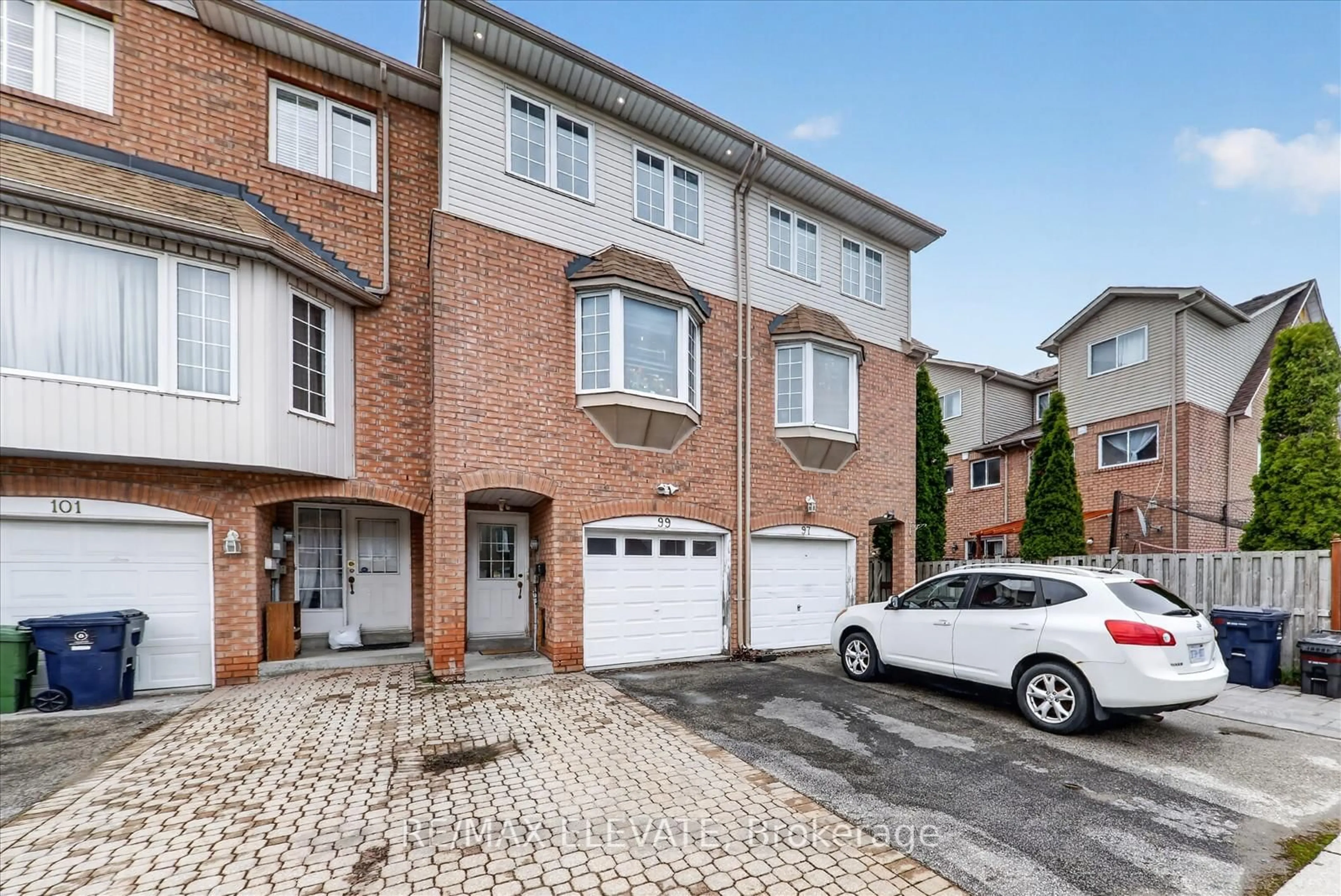 Home with brick exterior material, street for 99 Sufi Cres, Toronto Ontario M4A 2X2