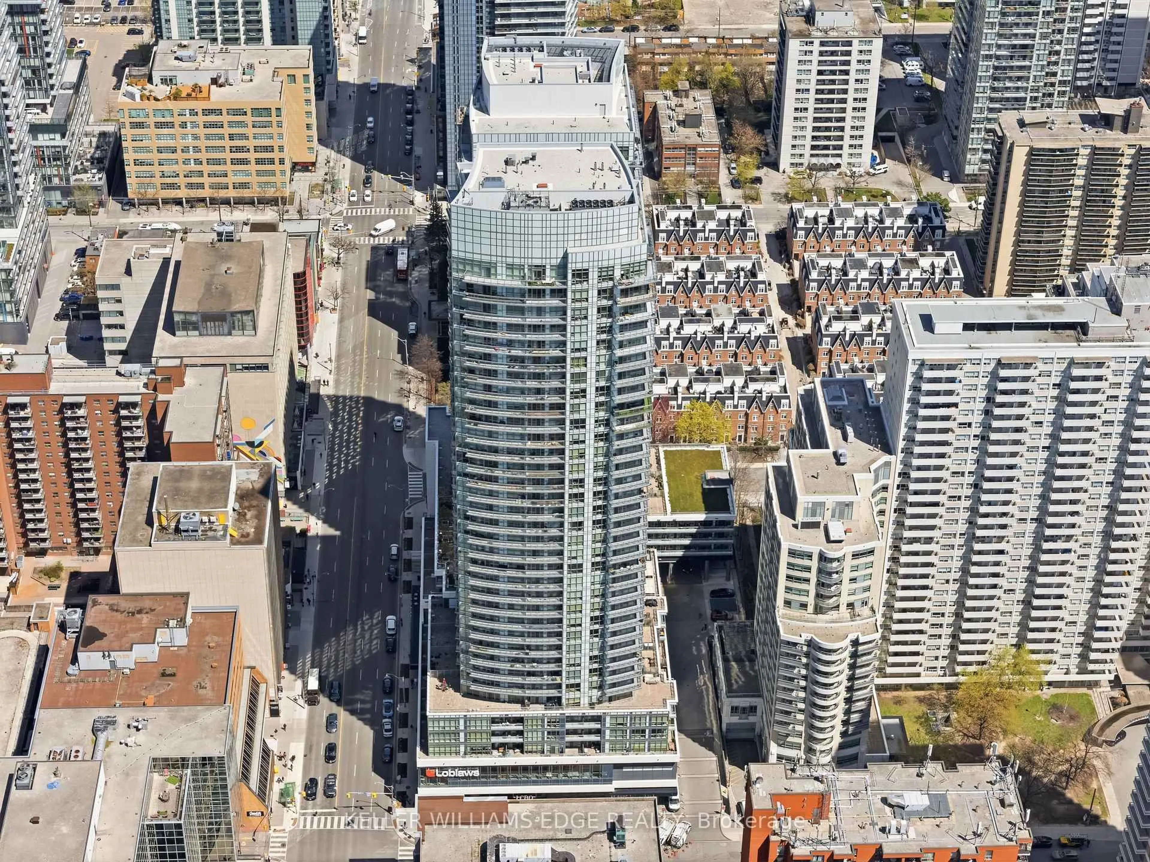 A pic from outside/outdoor area/front of a property/back of a property/a pic from drone, city buildings view from balcony for 89 Dunfield Ave #3409, Toronto Ontario M4S 0A4