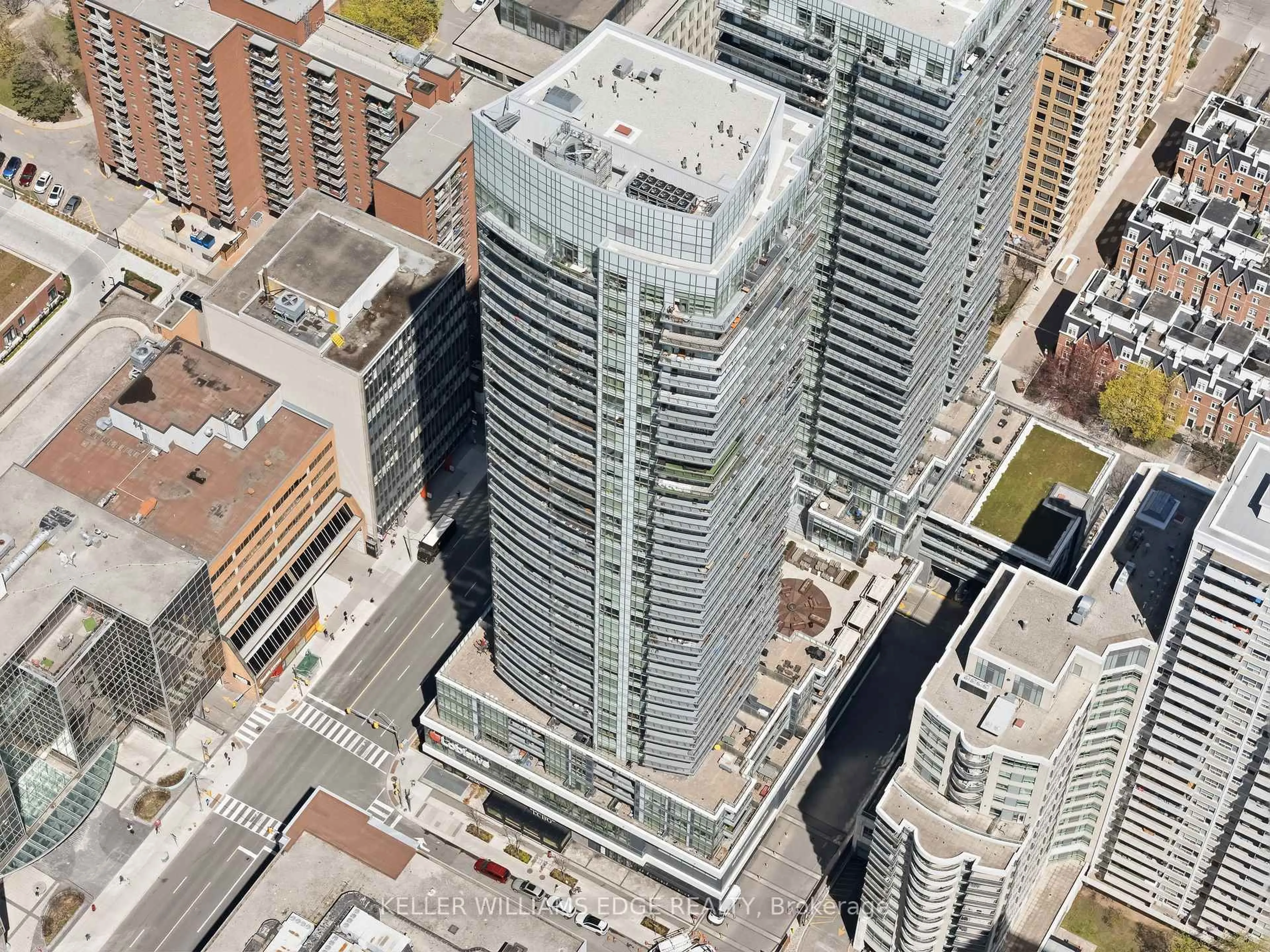 A pic from outside/outdoor area/front of a property/back of a property/a pic from drone, city buildings view from balcony for 89 Dunfield Ave #3409, Toronto Ontario M4S 0A4