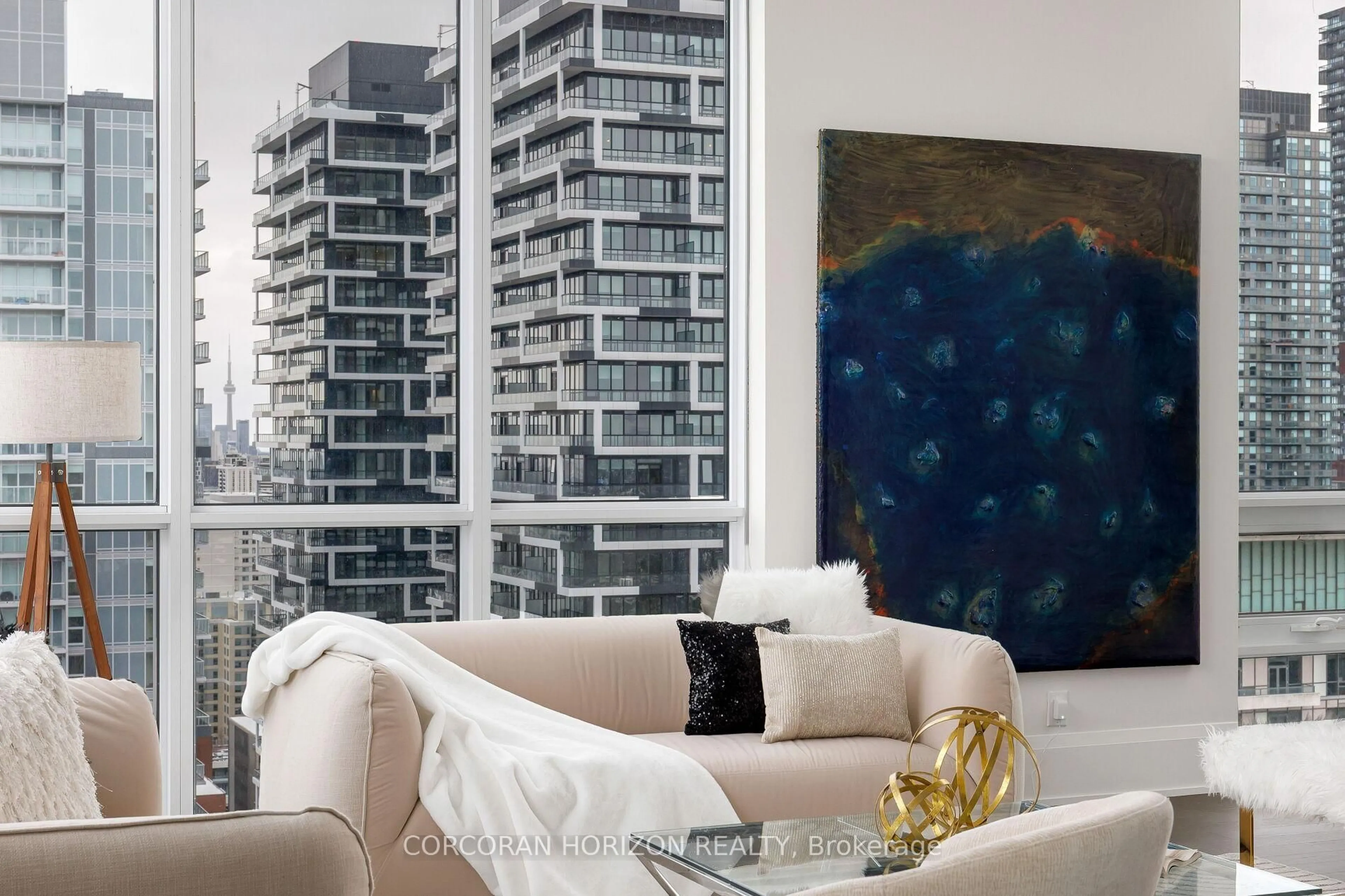 Living room with furniture, unknown for 101 Erskine Ave #GPH6, Toronto Ontario M4P 0C5
