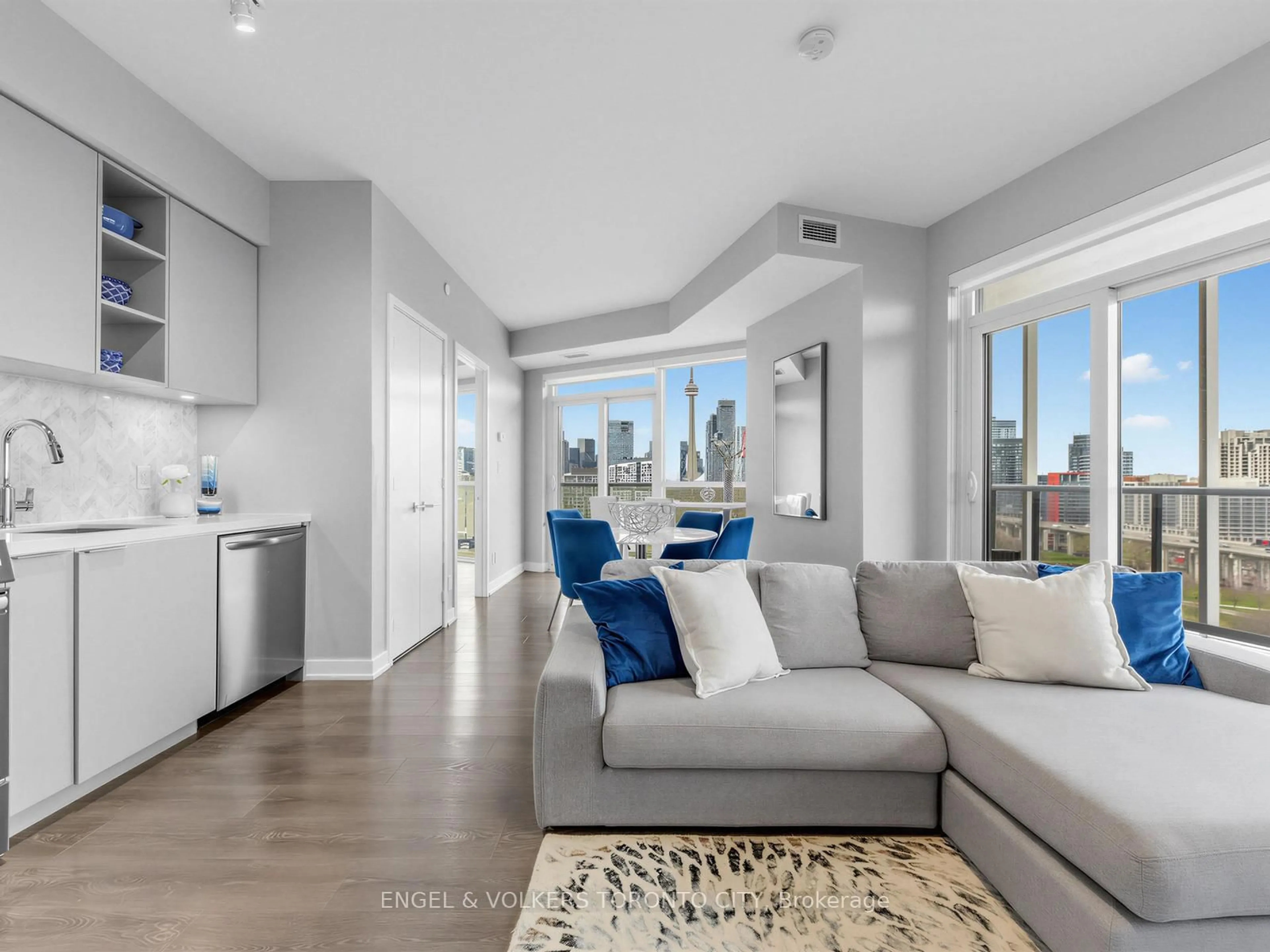 Living room with furniture, unknown for 30 Ordnance St #1311, Toronto Ontario M6K 0C8