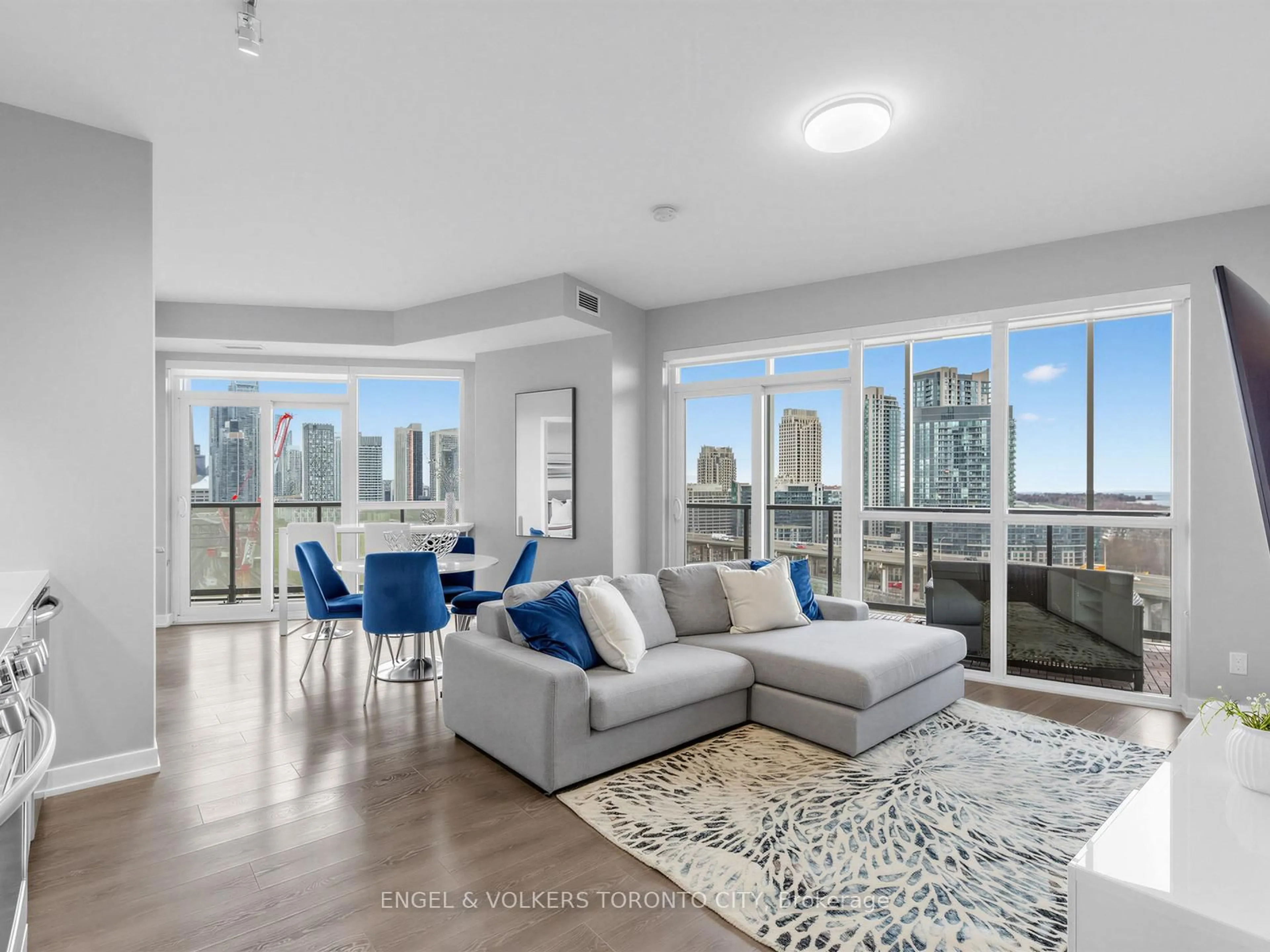 Living room with furniture, unknown for 30 Ordnance St #1311, Toronto Ontario M6K 0C8