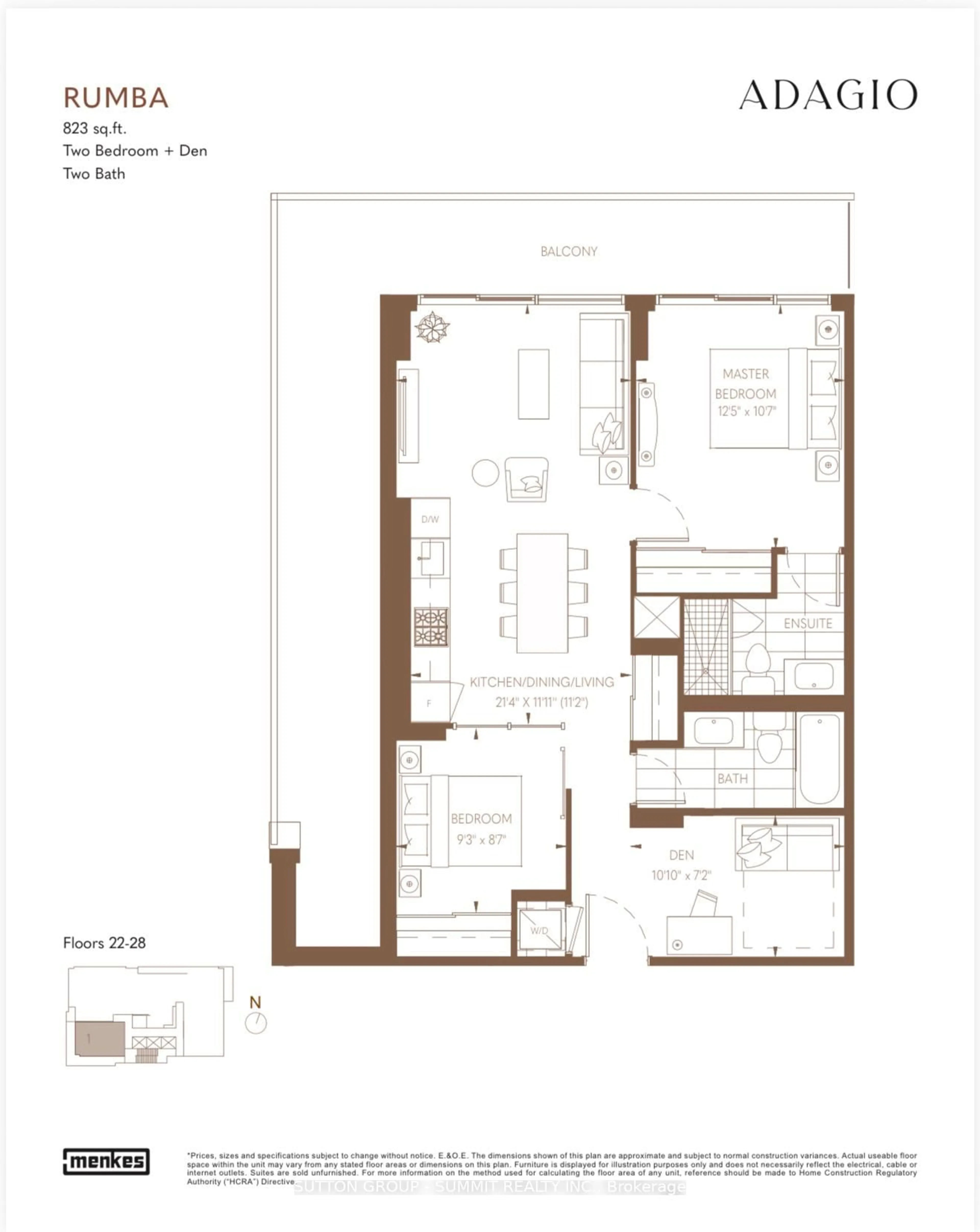 Floor plan for 771 YONGE St #2501, Toronto Ontario M4W 0B8
