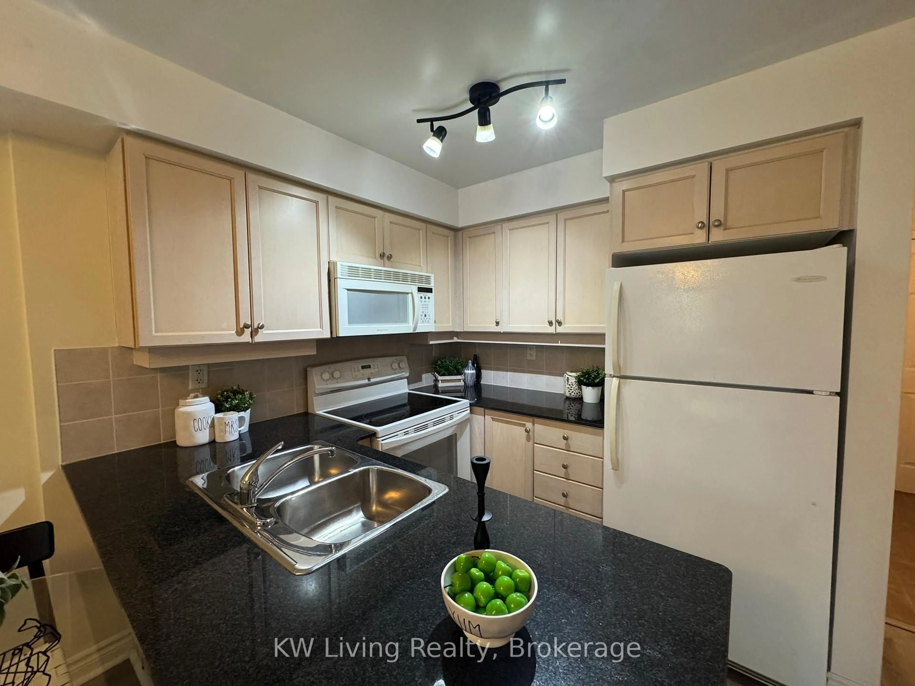 Standard kitchen, wood/laminate floor for 19 Barberry Pl #204, Toronto Ontario M2K 3E3
