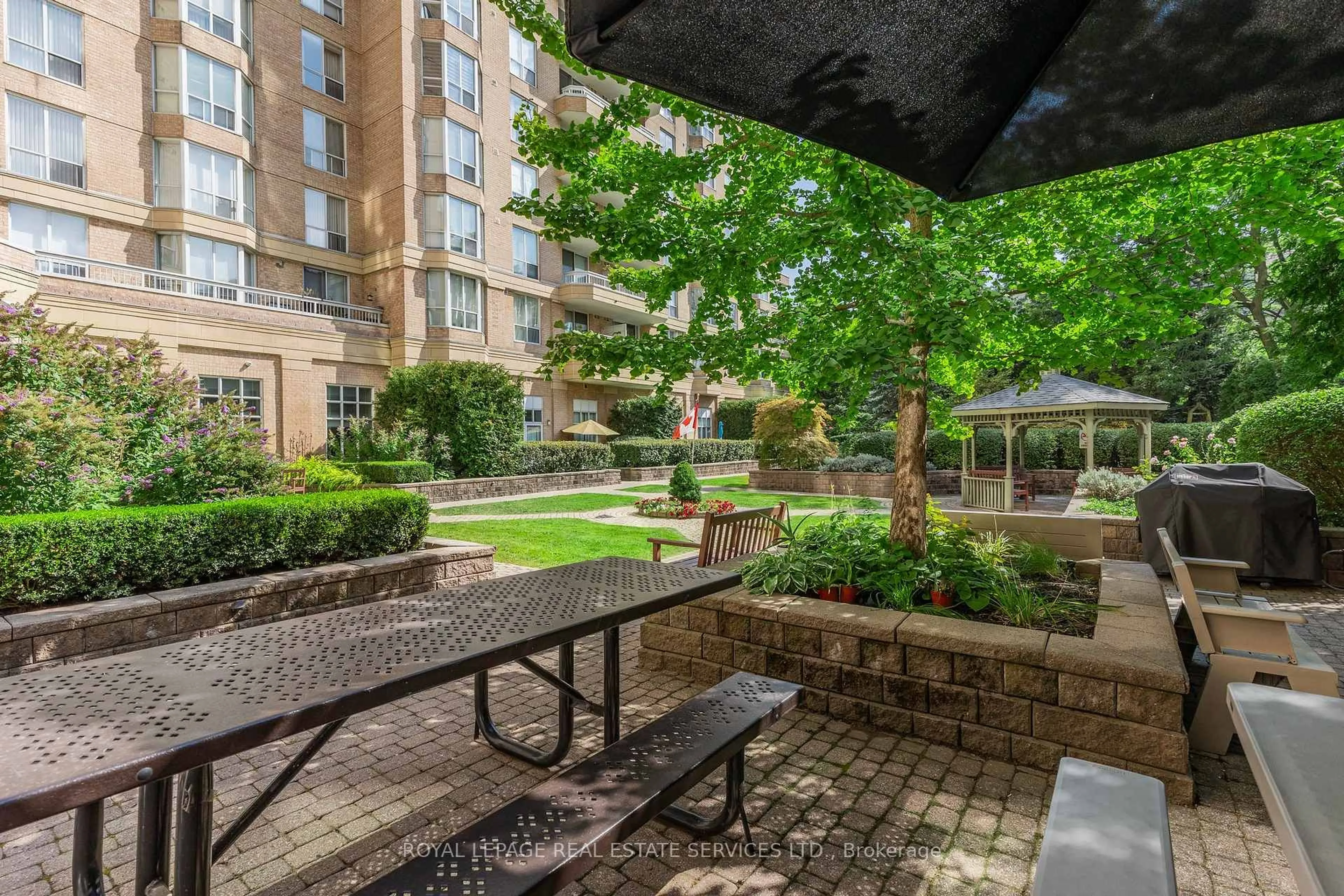 Patio, unknown for 11 Thorncliffe Park Dr #202, Toronto Ontario M4H 1P3