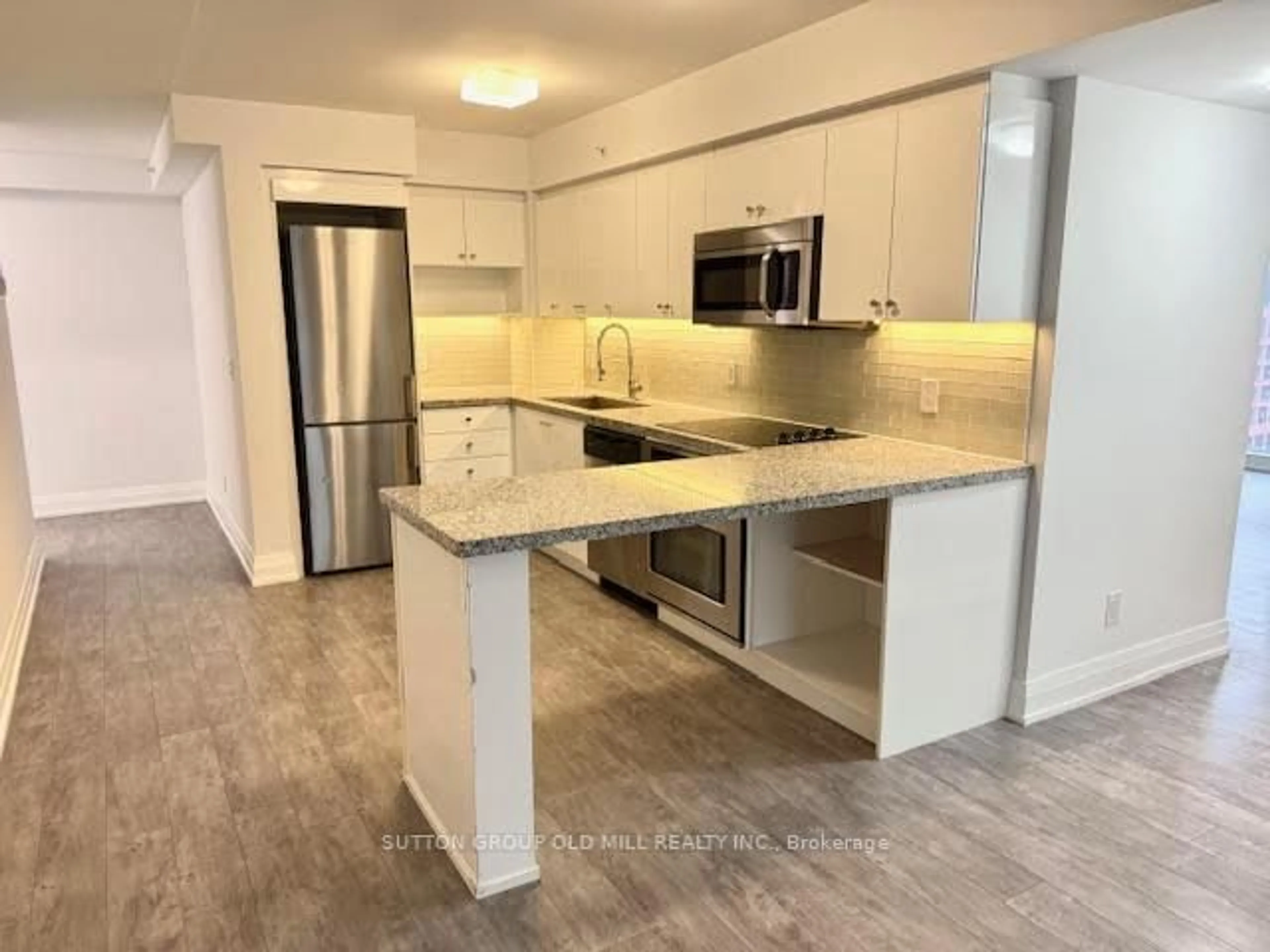 Open concept kitchen, ceramic/tile floor for 565 Wilson Ave #W804, Toronto Ontario M3H 0C6