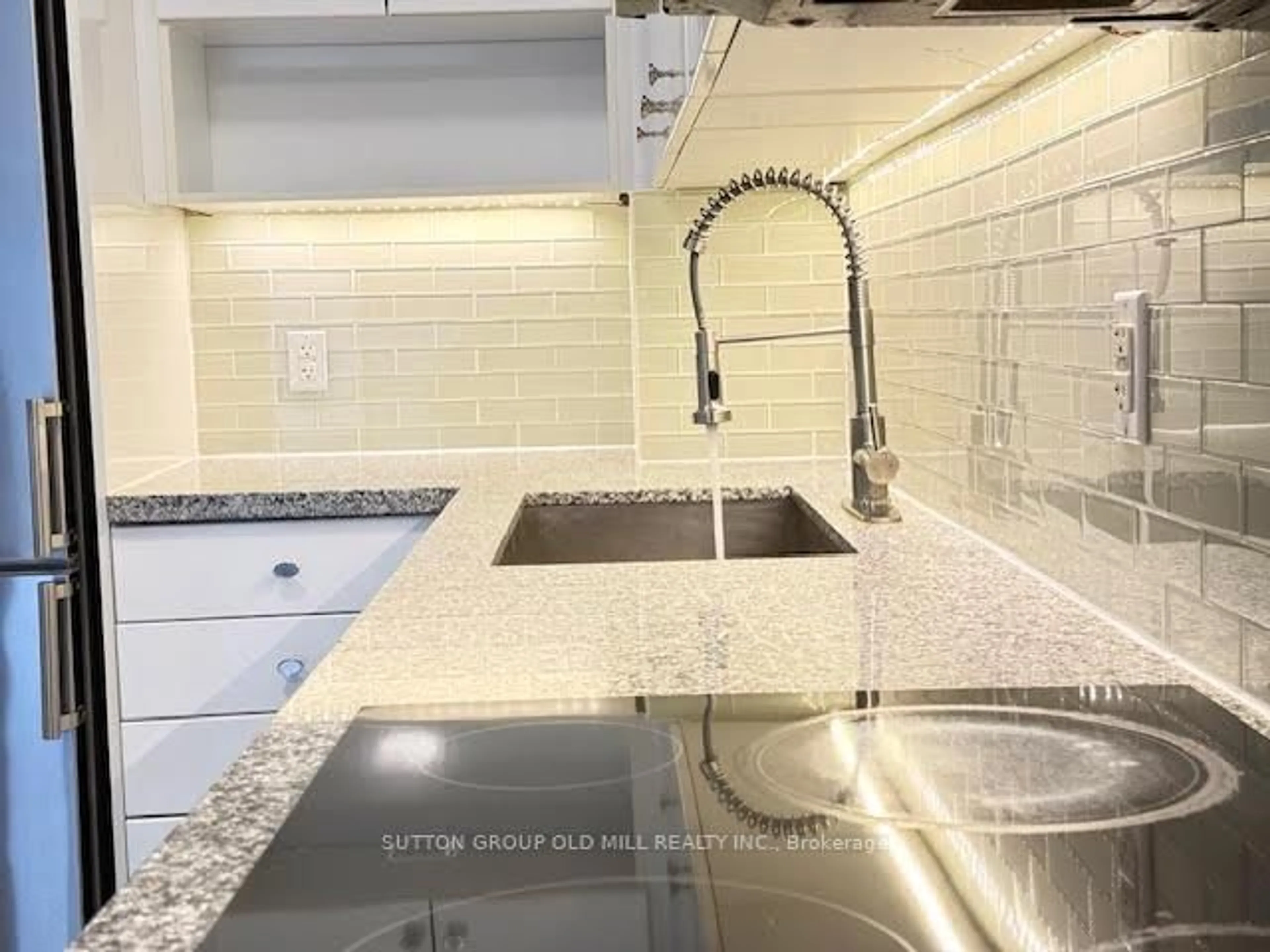 Contemporary kitchen, ceramic/tile floor for 565 Wilson Ave #W804, Toronto Ontario M3H 0C6