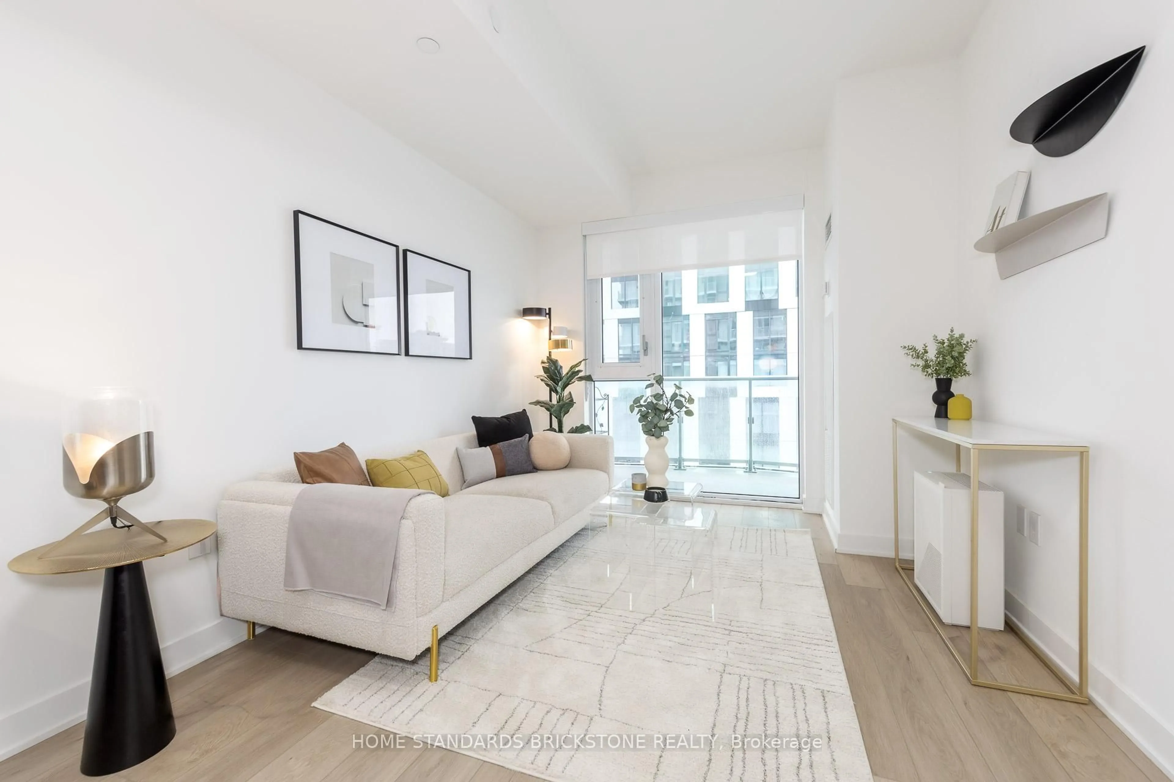 Living room with furniture, unknown for 100 Dalhousie St #3412, Toronto Ontario M5B 0C7