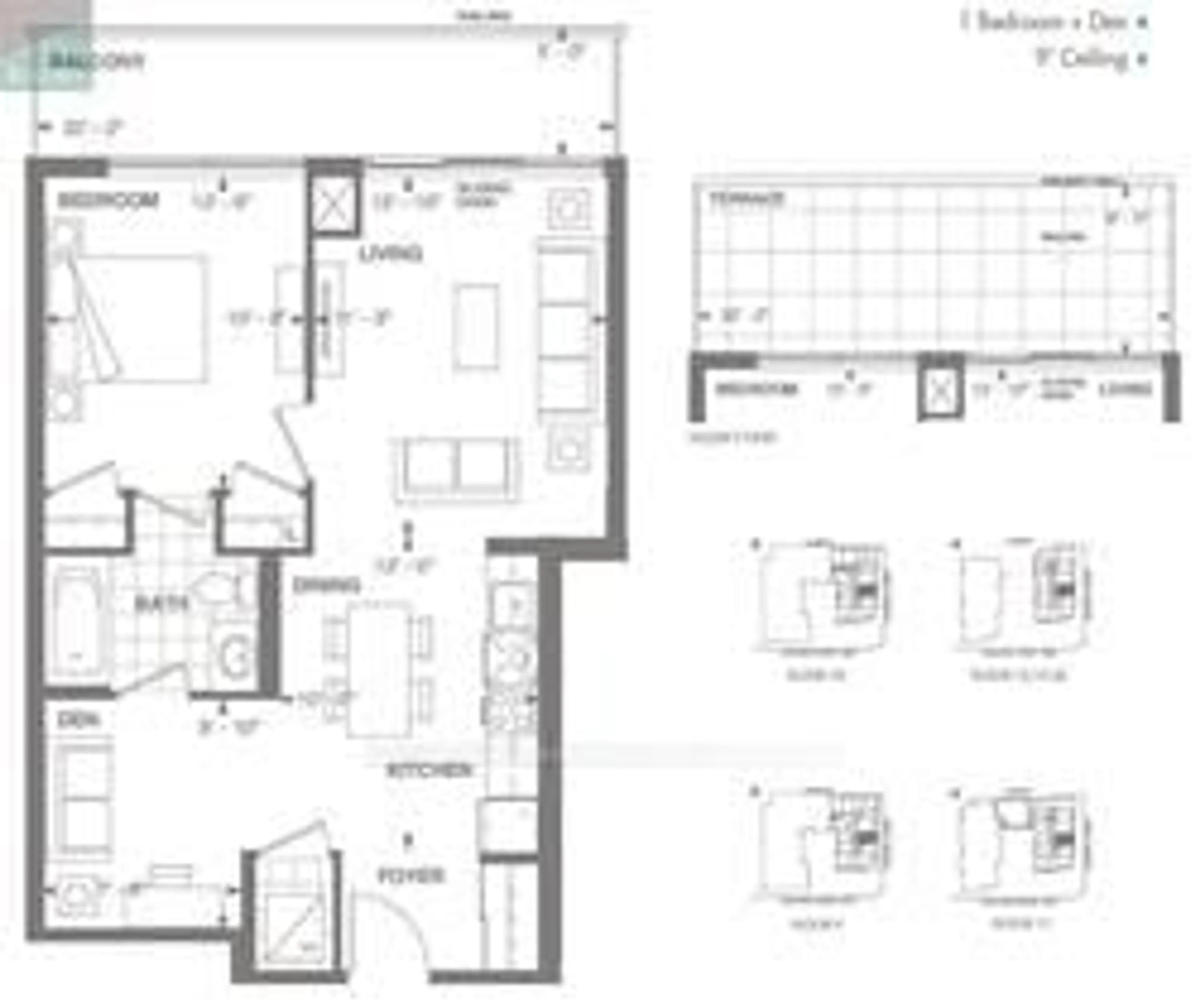Floor plan for 460 Adelaide St #1726, Toronto Ontario M5A 1N6