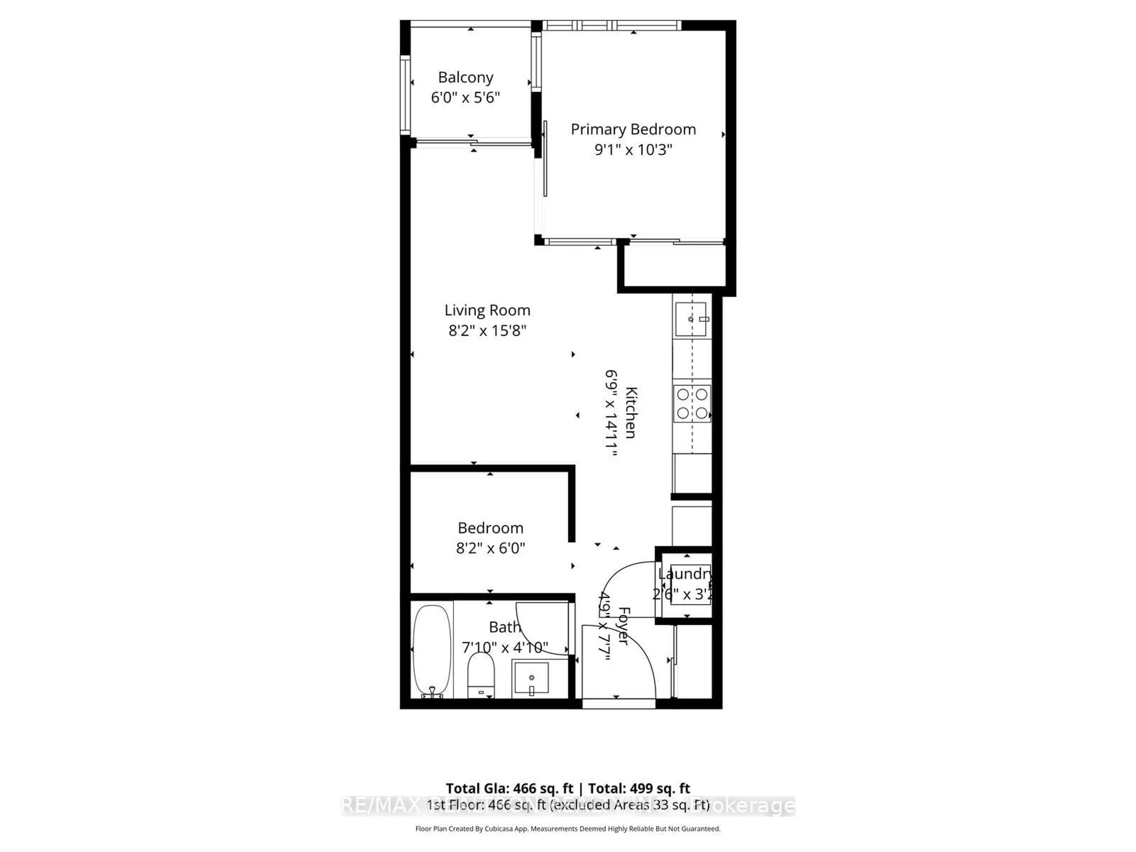 Floor plan for 250 Lawrence Ave #416, Toronto Ontario M5M 1B2