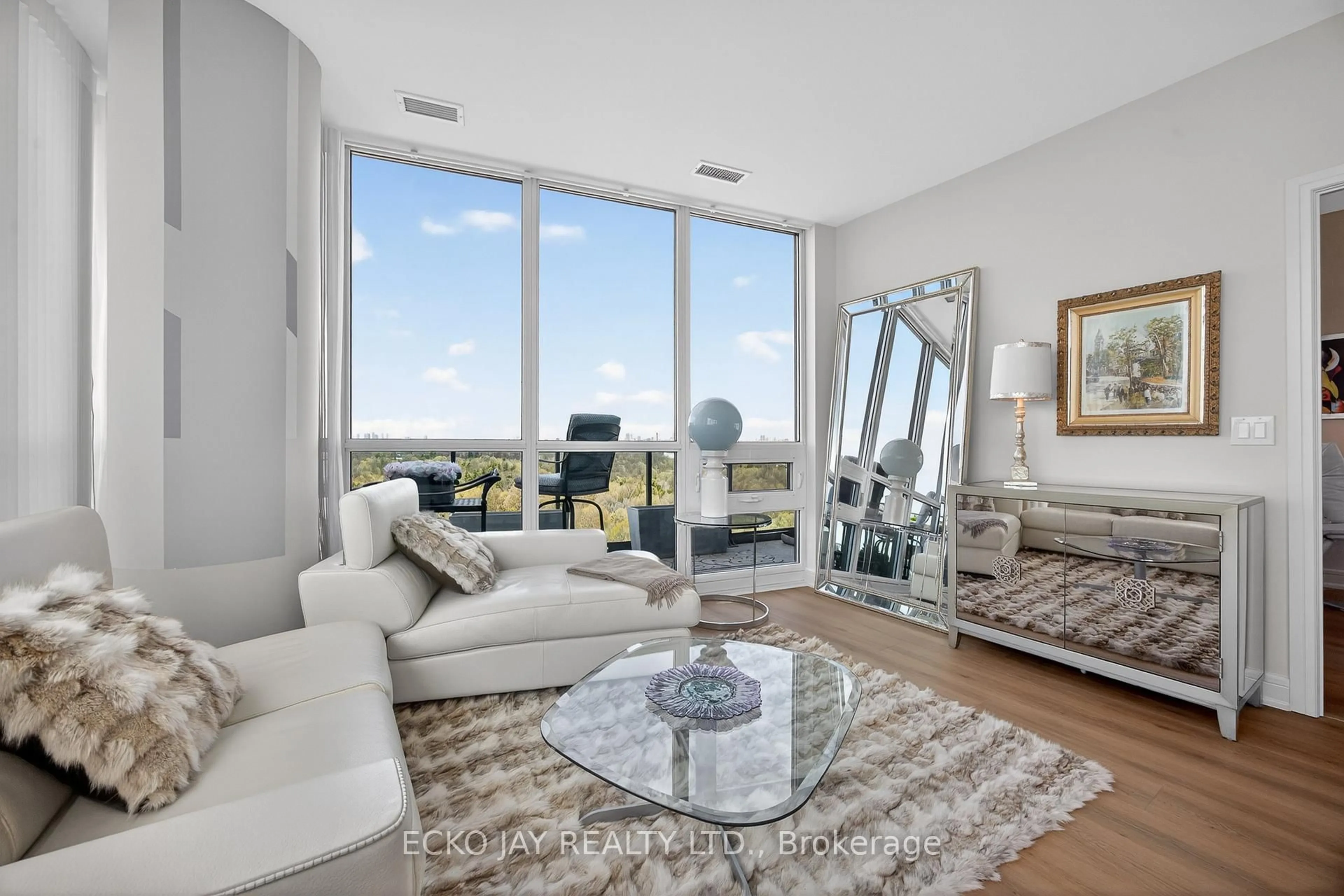 Living room with furniture, unknown for 35 Brian Peck Cres #Ph01, Toronto Ontario M4G 0A5