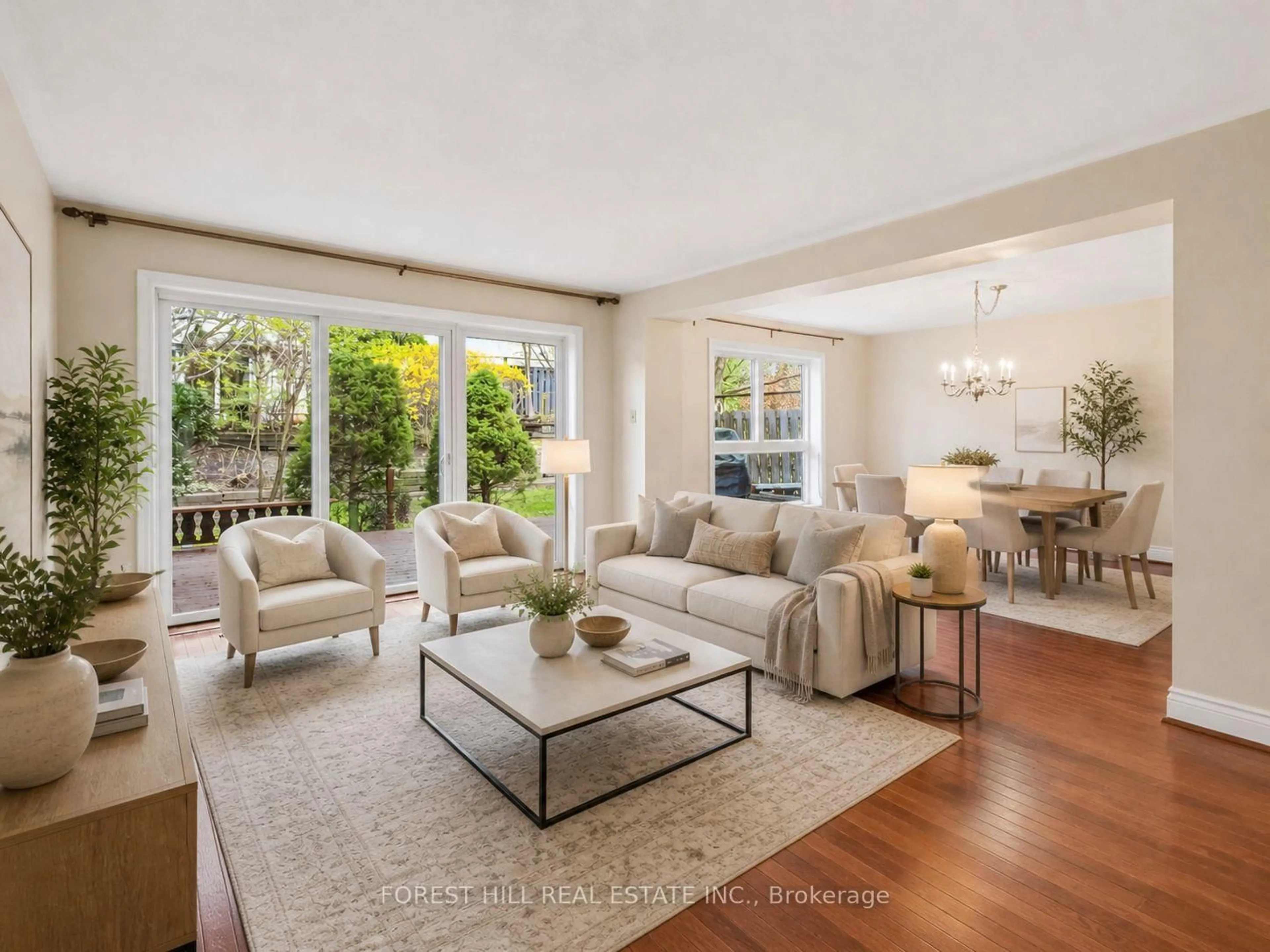 Living room with furniture, unknown for 61 Snowshoe Mill Way, Toronto Ontario M2L 1T4