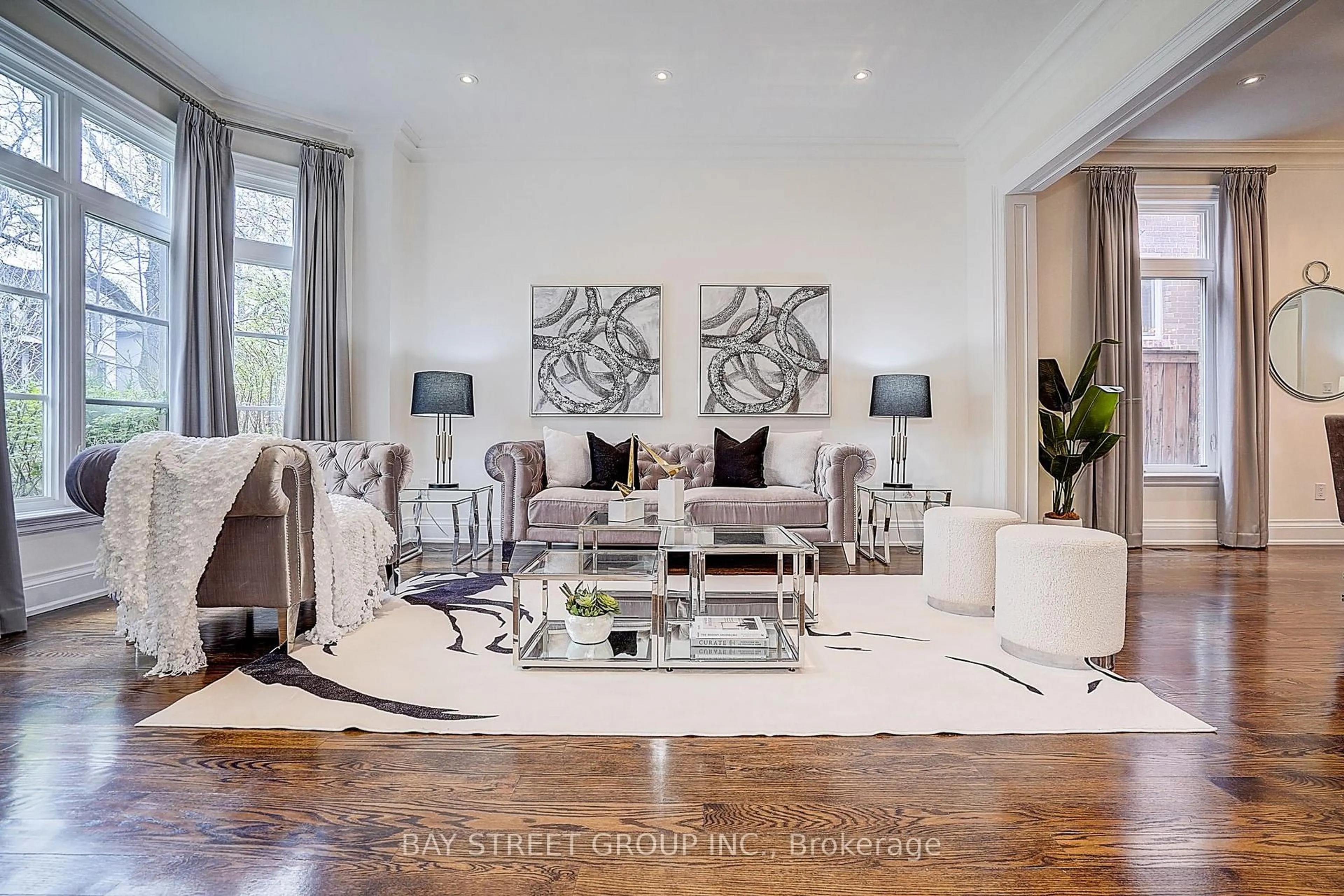Living room with furniture, unknown for 28 Carnwath Cres, Toronto Ontario M2P 1J5