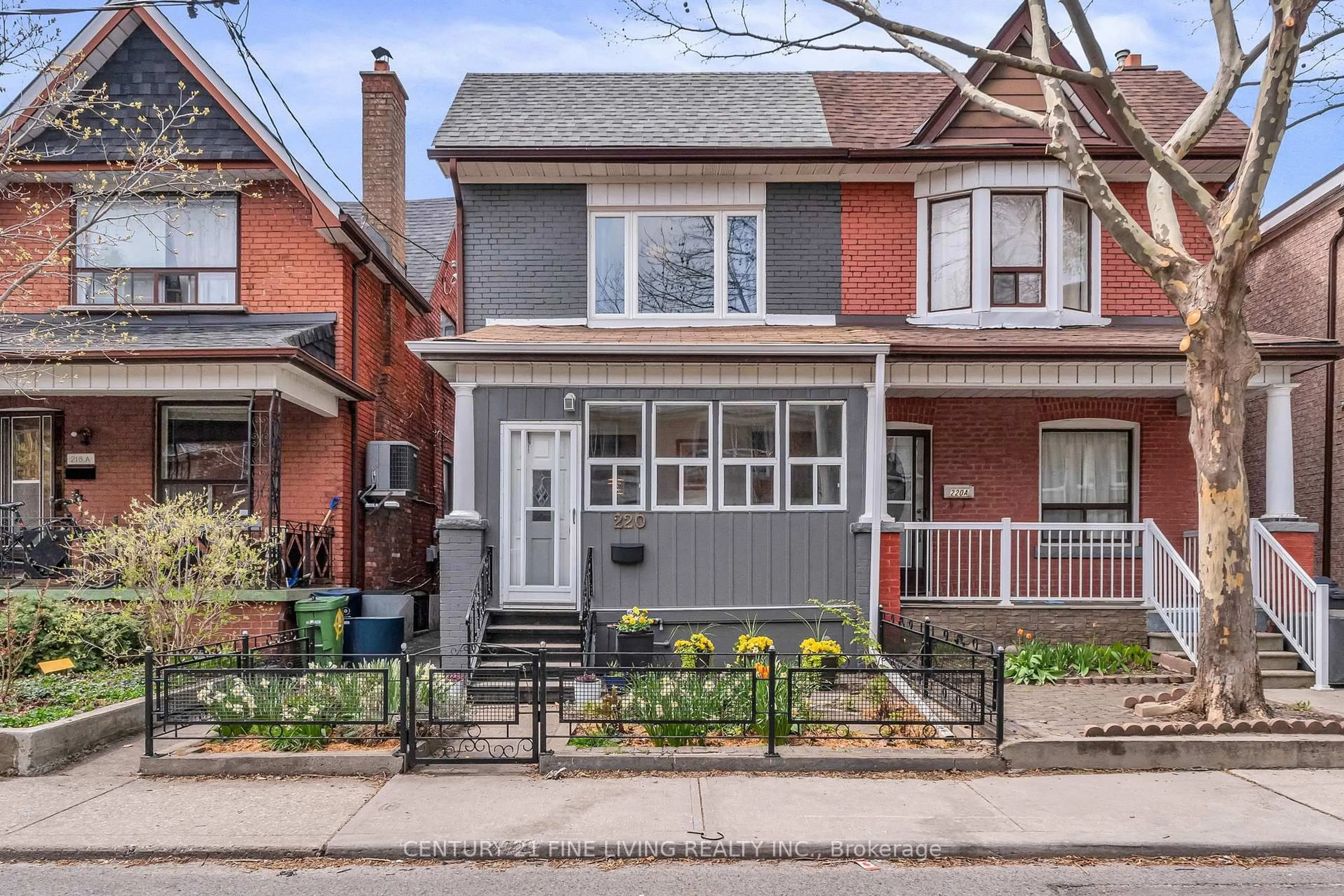 Home with brick exterior material, street for 220 St Helen's Ave, Toronto Ontario M6H 4A3