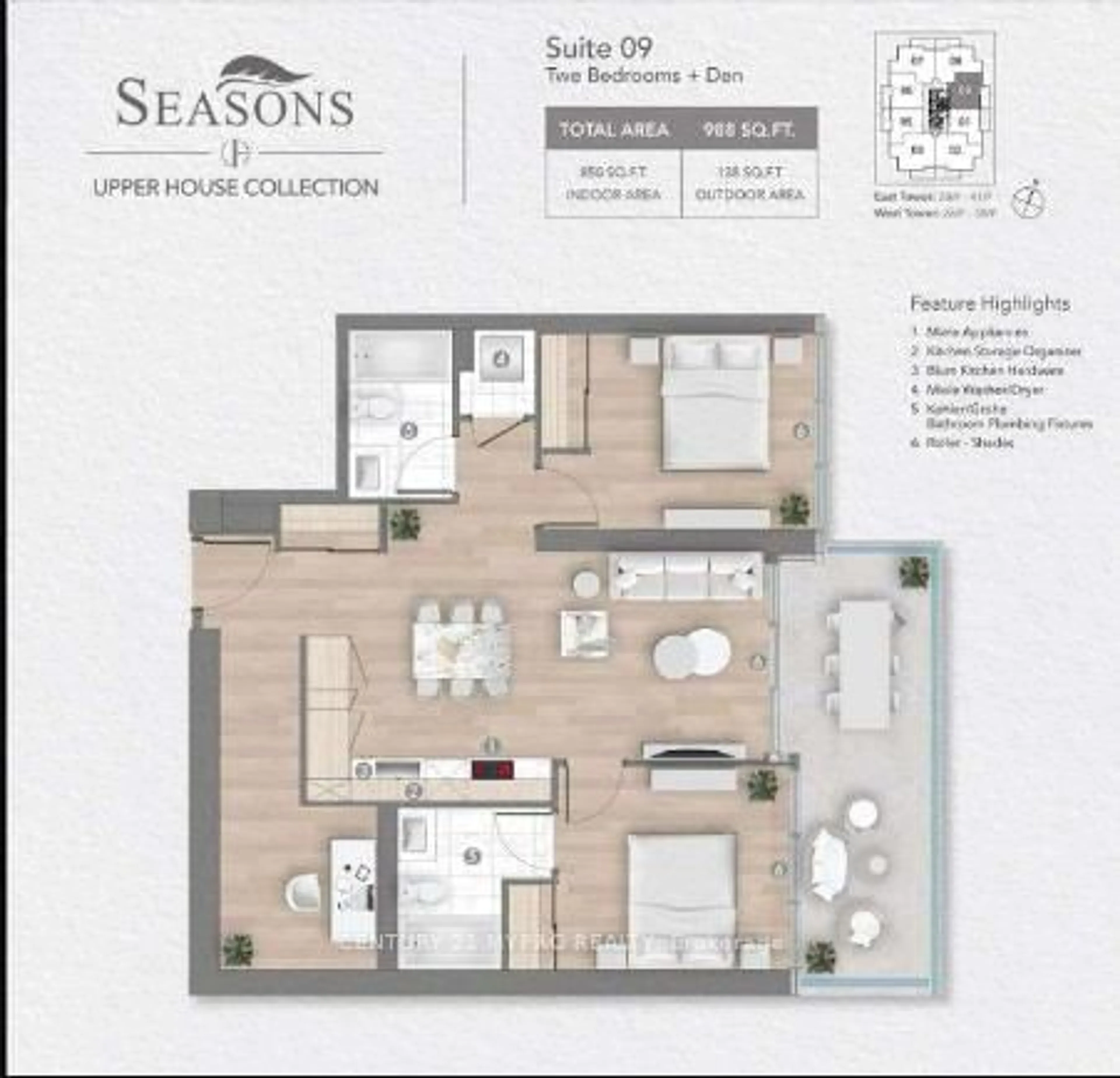 Floor plan for 95 McMahon Dr #3907, Toronto Ontario M2K 0H1