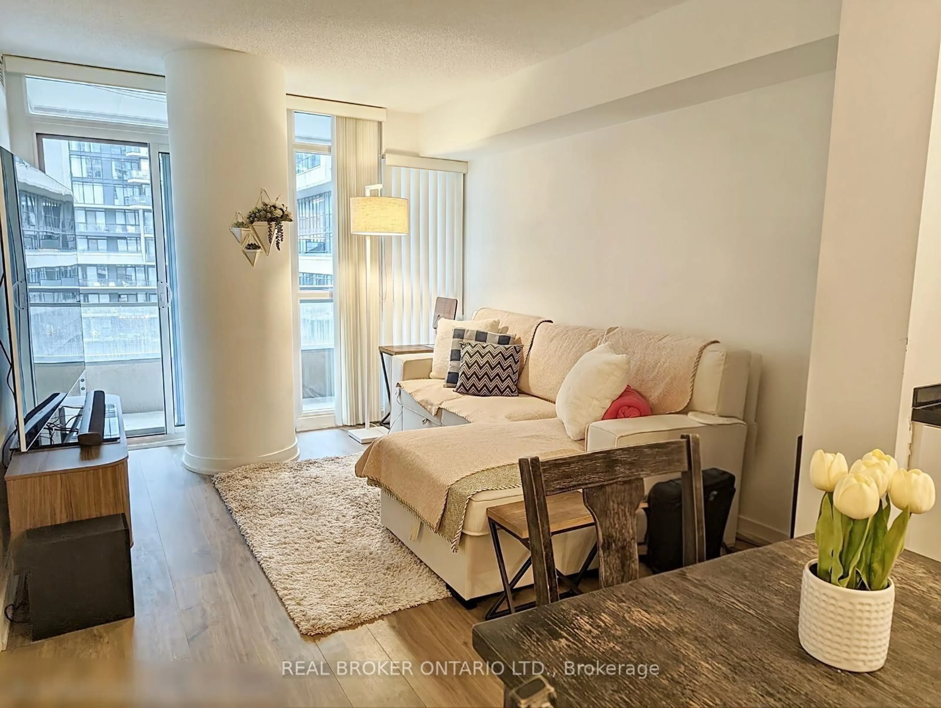 Living room with furniture, unknown for 10 Capreol Crt #857, Toronto Ontario M5V 4B3