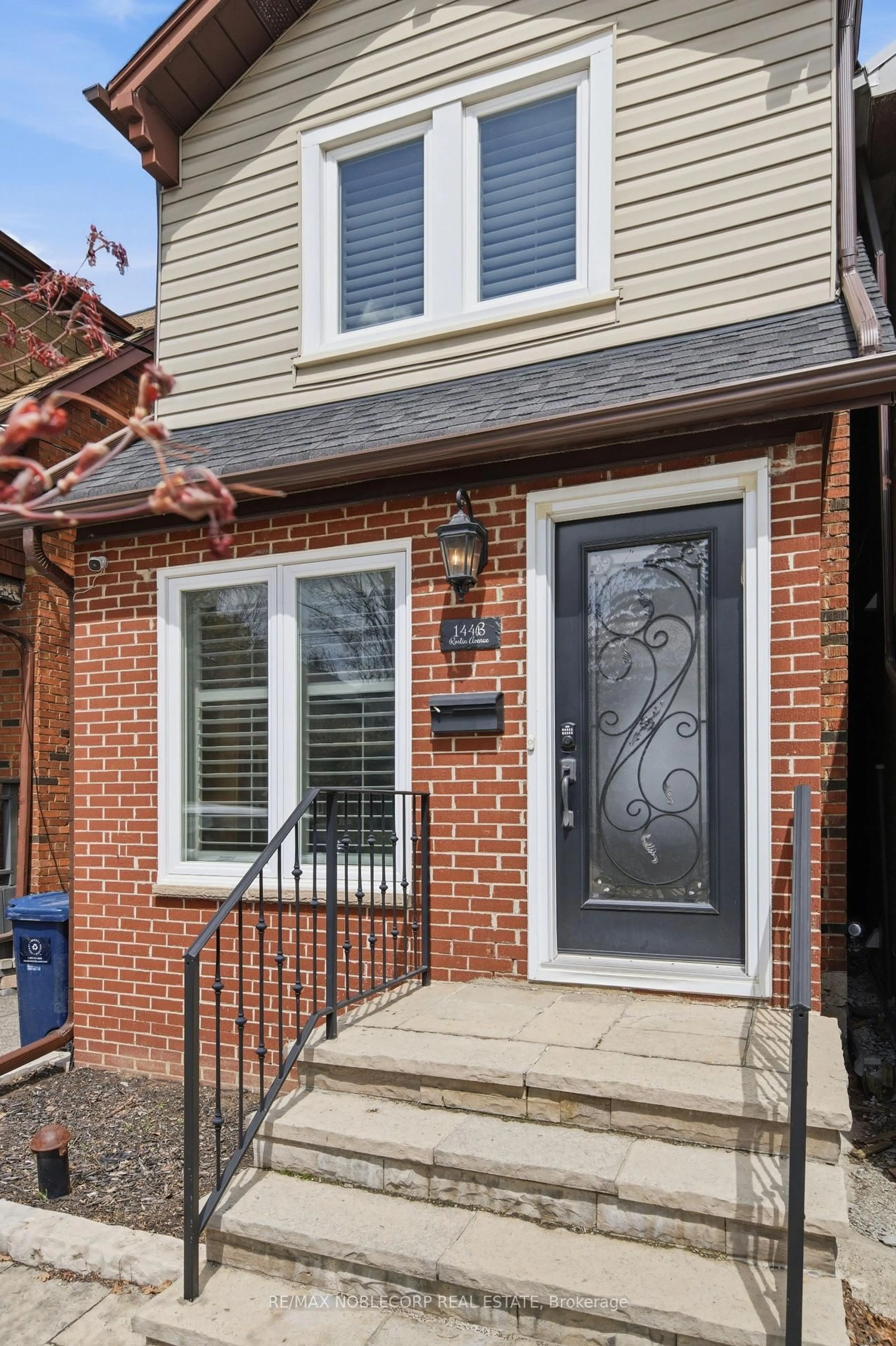 Home with brick exterior material, street for 144B Roslin Ave, Toronto Ontario M4N 1Z4