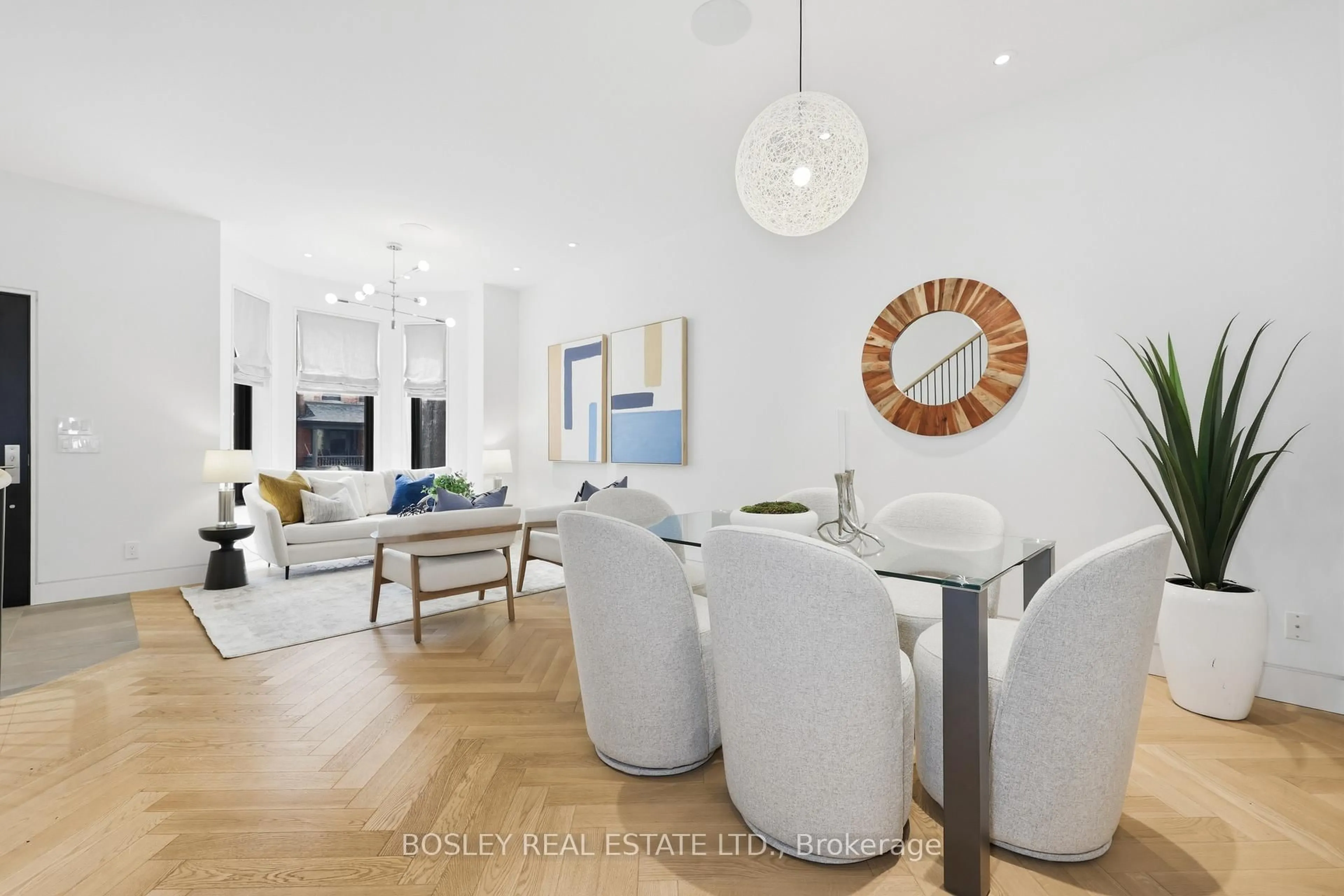 Dining room, wood/laminate floor for 358 Brunswick Ave, Toronto Ontario M5R 2Y9