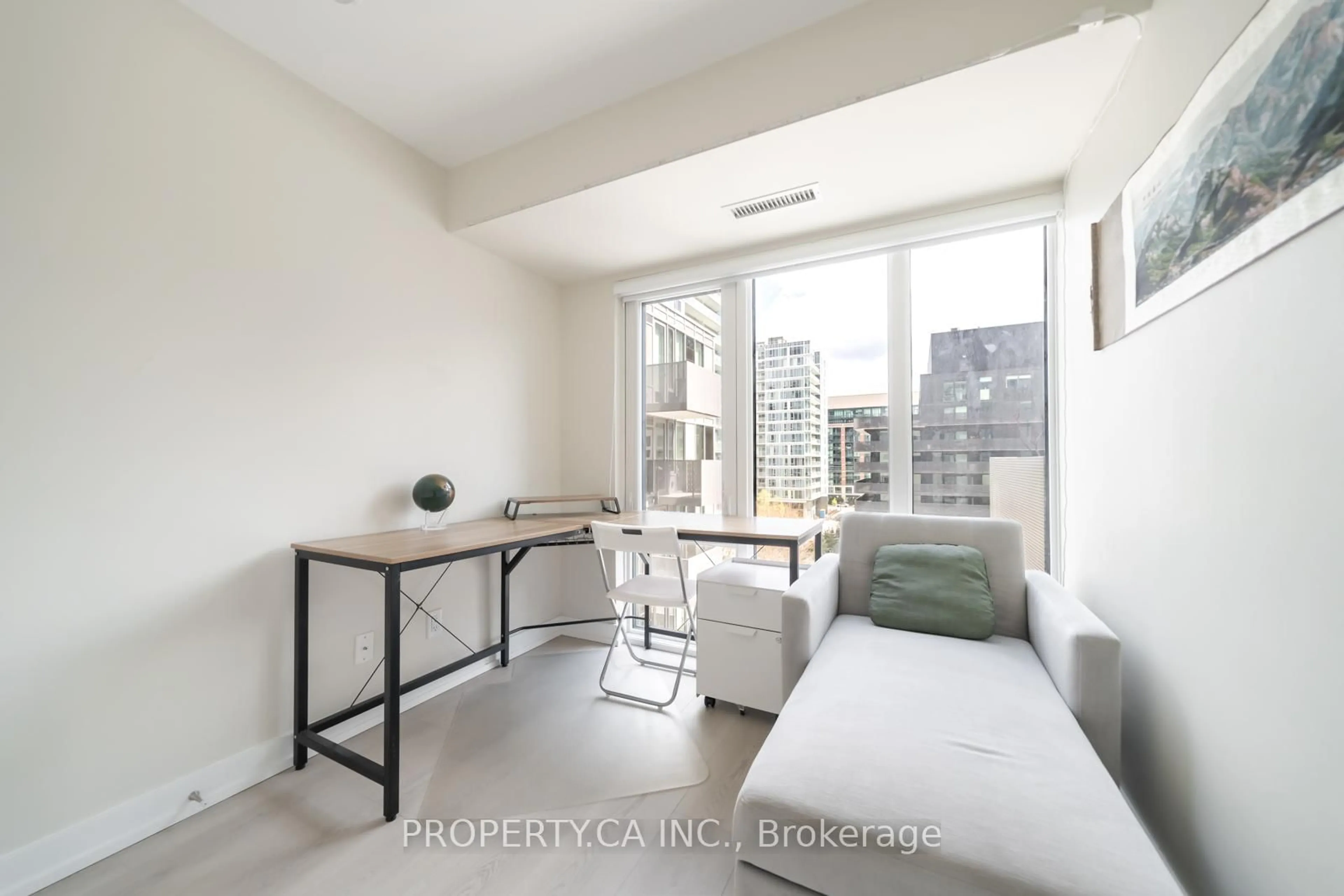Living room with furniture, unknown for 38 Monte Kwinter Crt #606, Toronto Ontario M3H 0E2