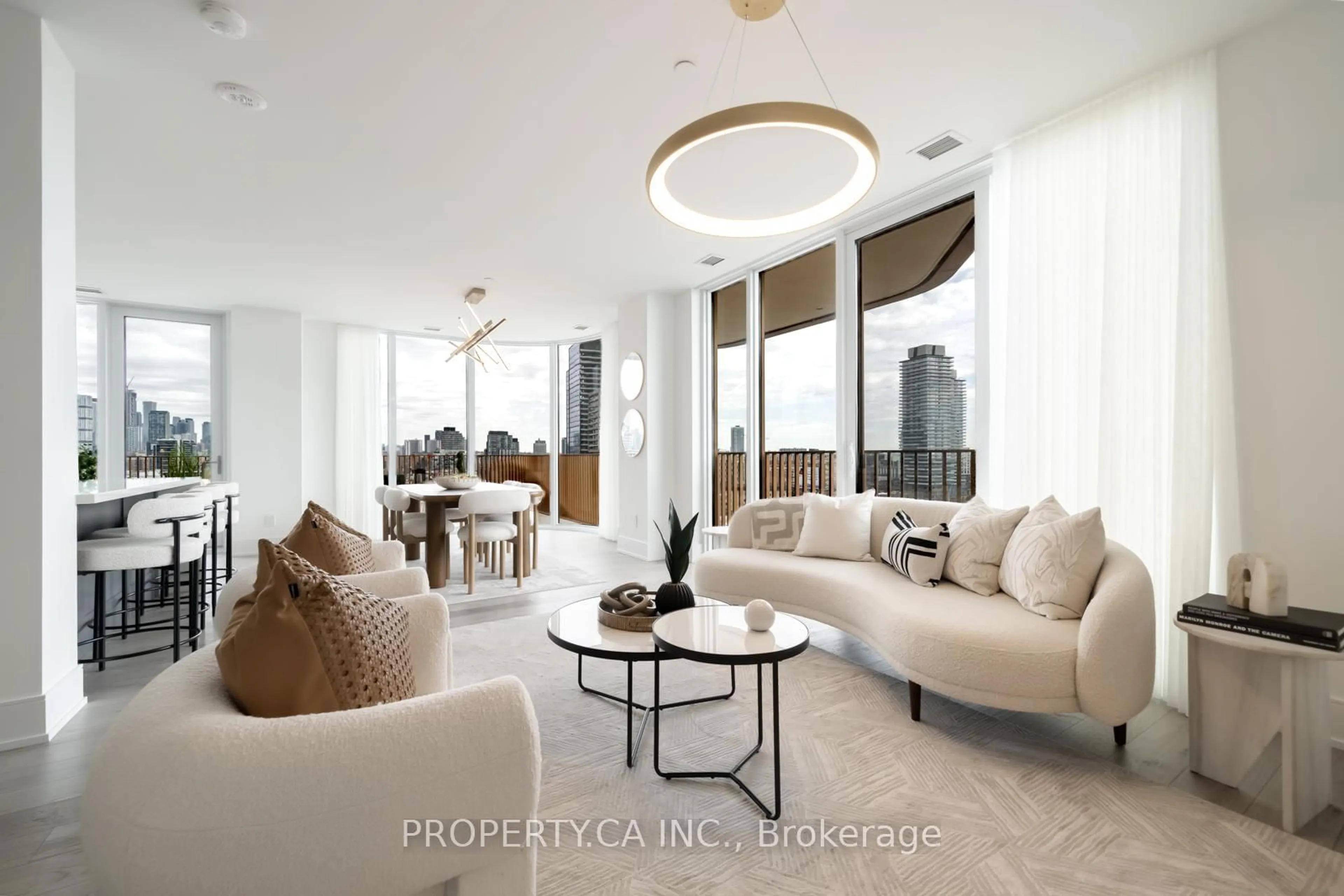 Living room with furniture, unknown for 155 Merchants Wharf #1331, Toronto Ontario M5B 1A6