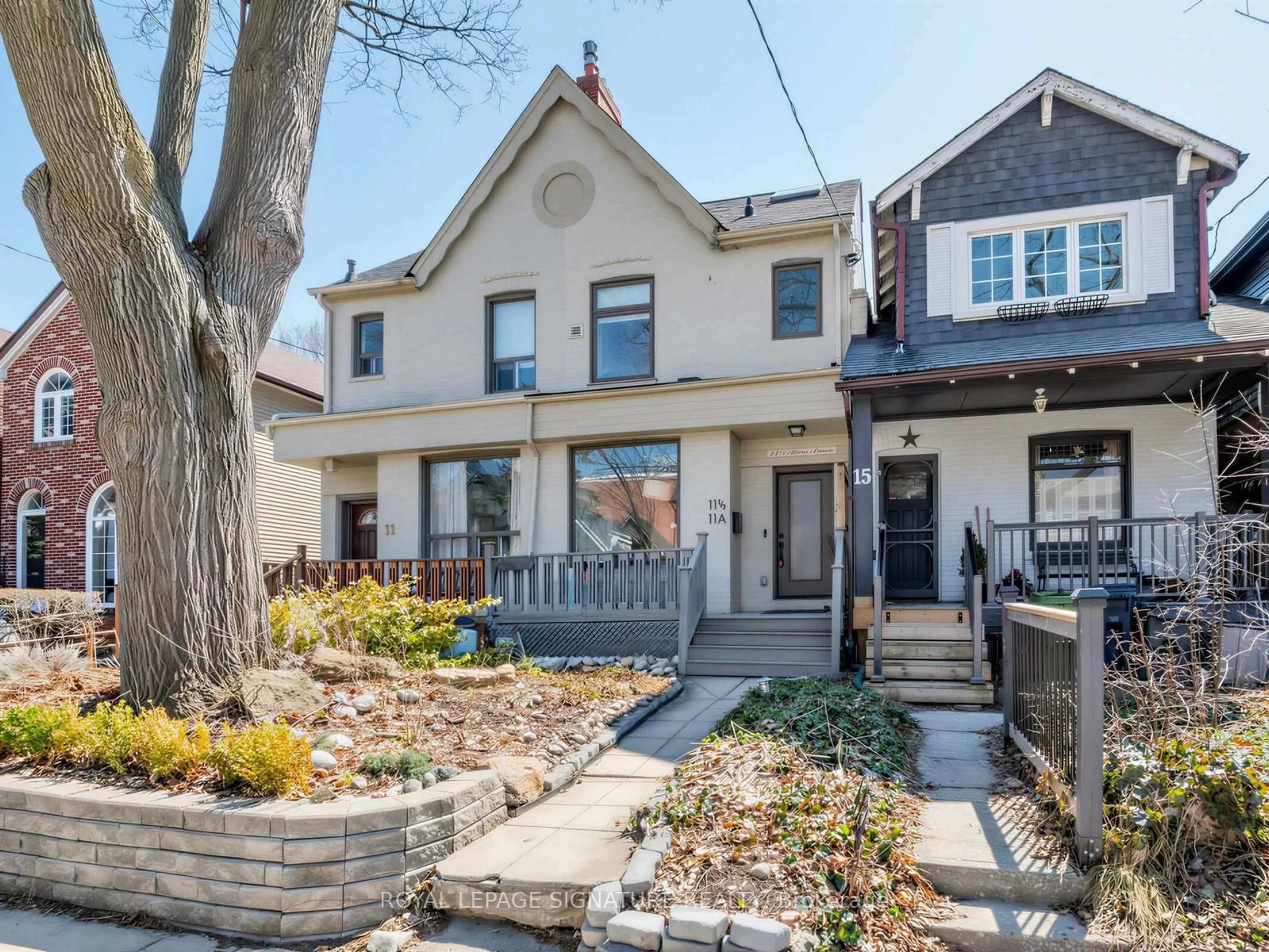 Home with brick exterior material, street for 11A Alcina Ave, Toronto Ontario M6G 2E7