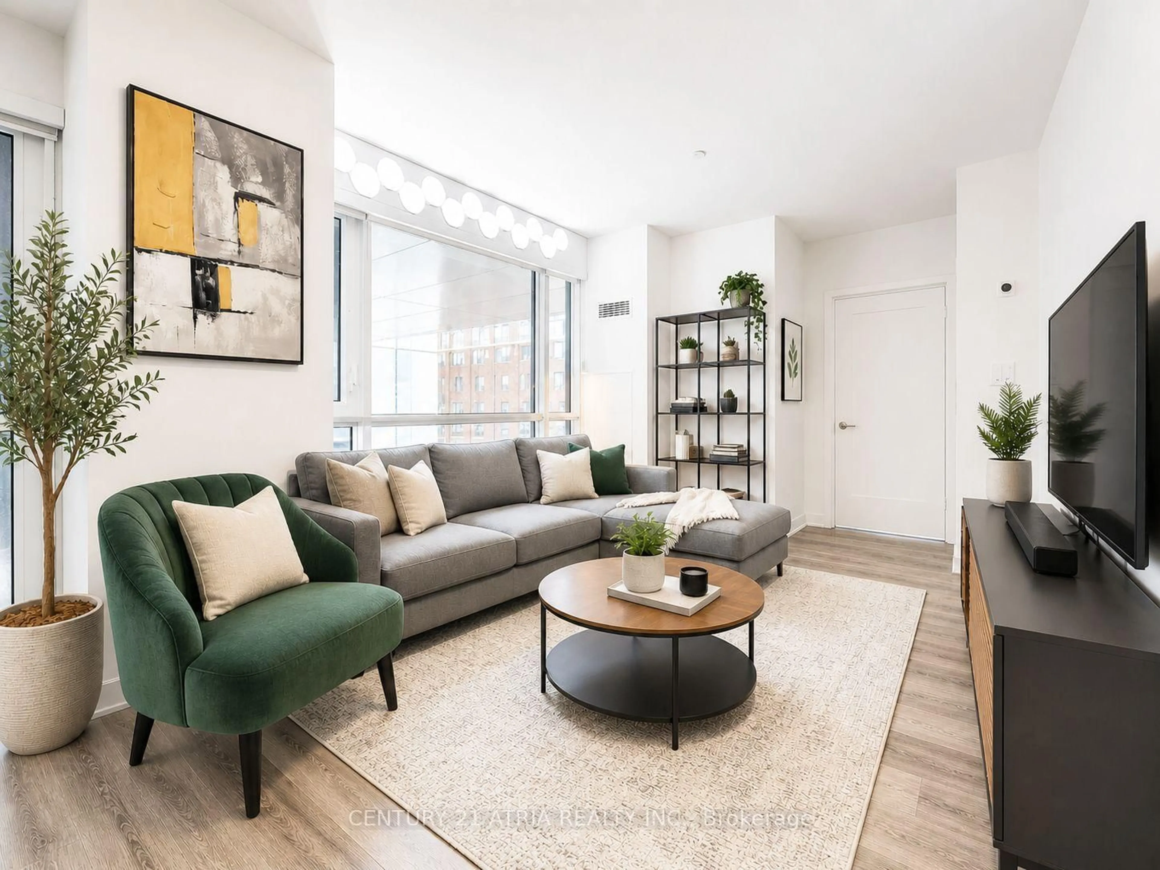 Living room with furniture, unknown for 135 Lower Sherbourne St #420, Toronto Ontario M5A 1Y4