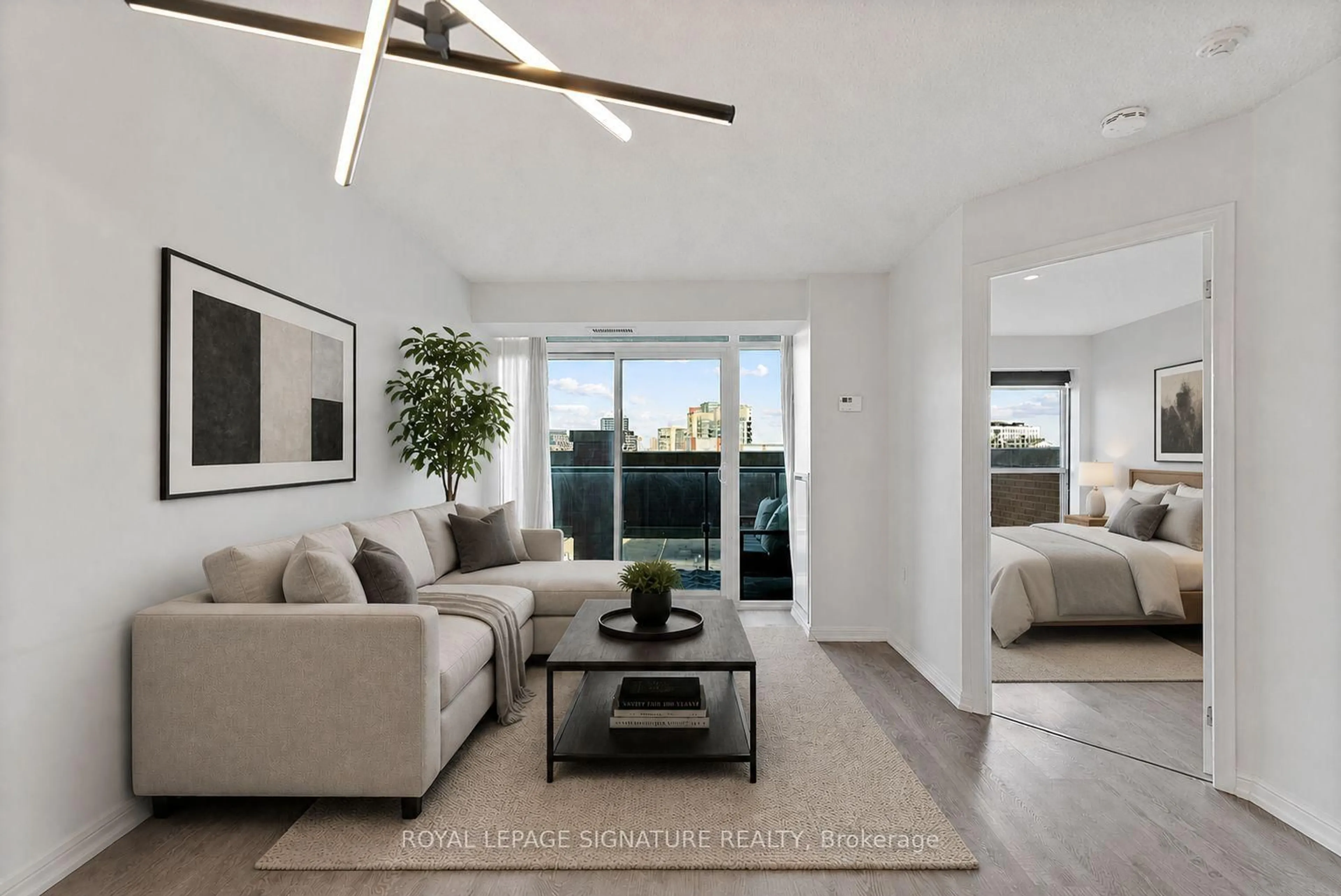 Living room with furniture, unknown for 125 Western Battery Rd #612, Toronto Ontario M6K 3R8