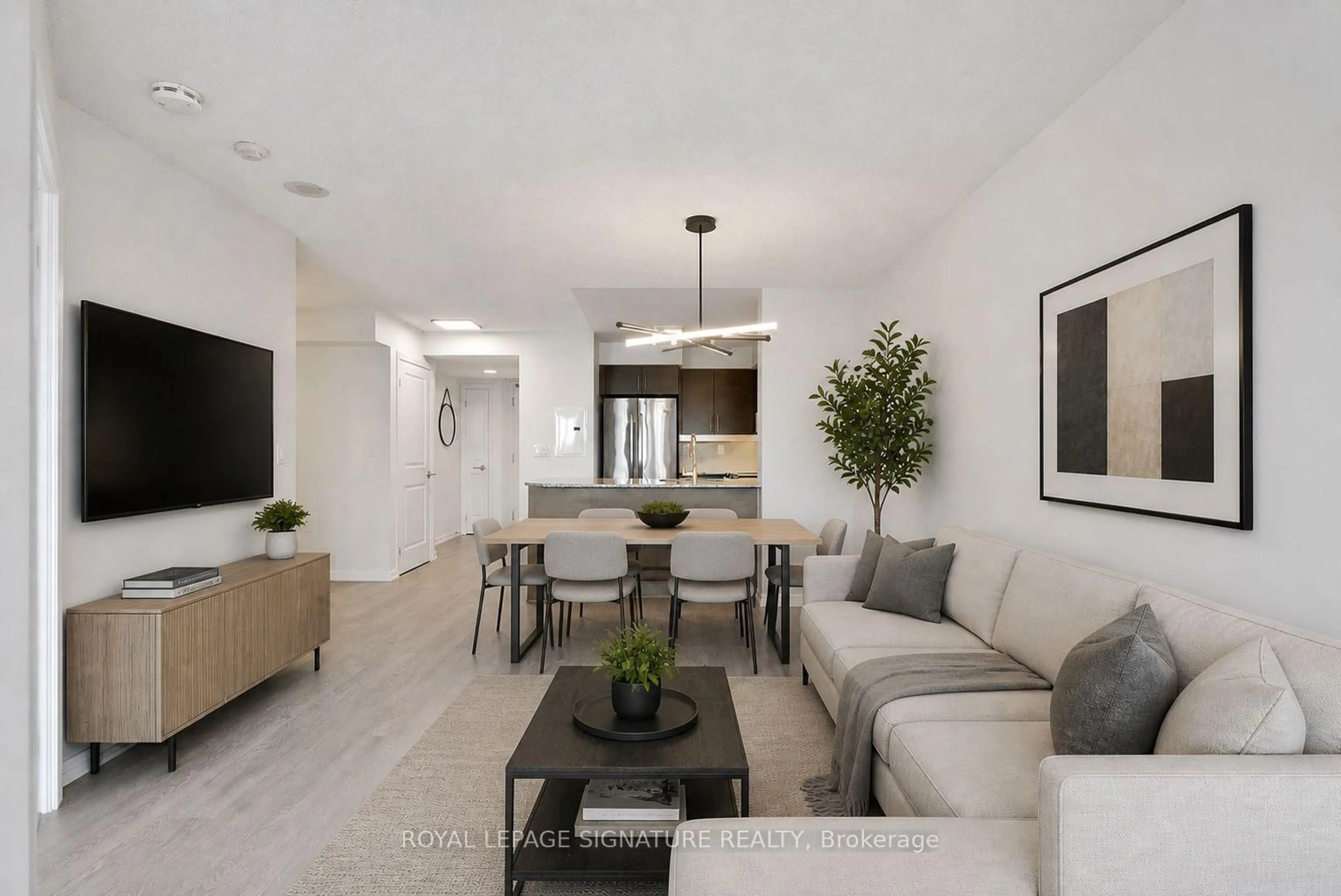 Living room with furniture, unknown for 125 Western Battery Rd #612, Toronto Ontario M6K 3R8