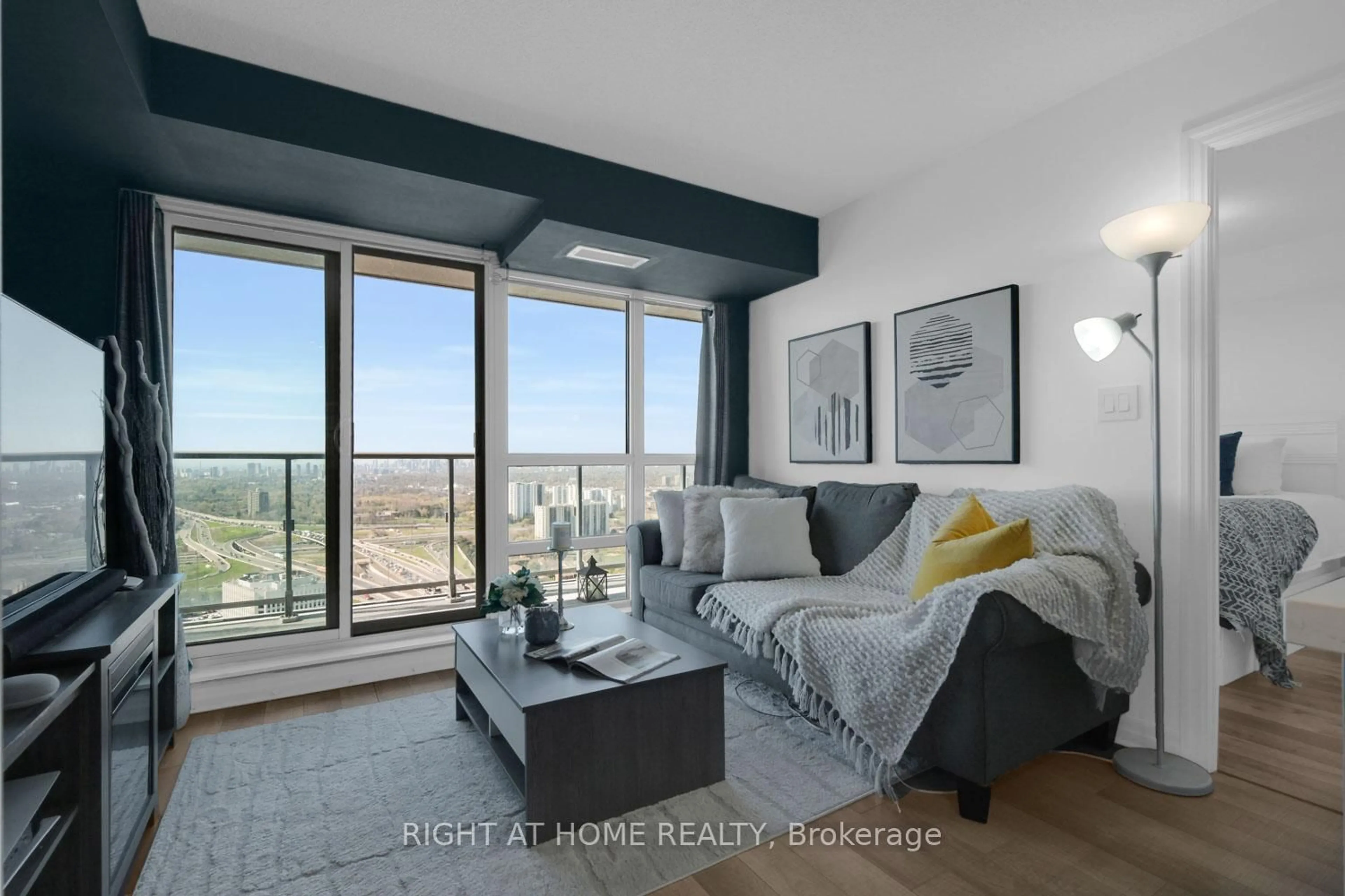 Living room with furniture, unknown for 2015 Sheppard Ave #3801, Toronto Ontario M2J 0B3