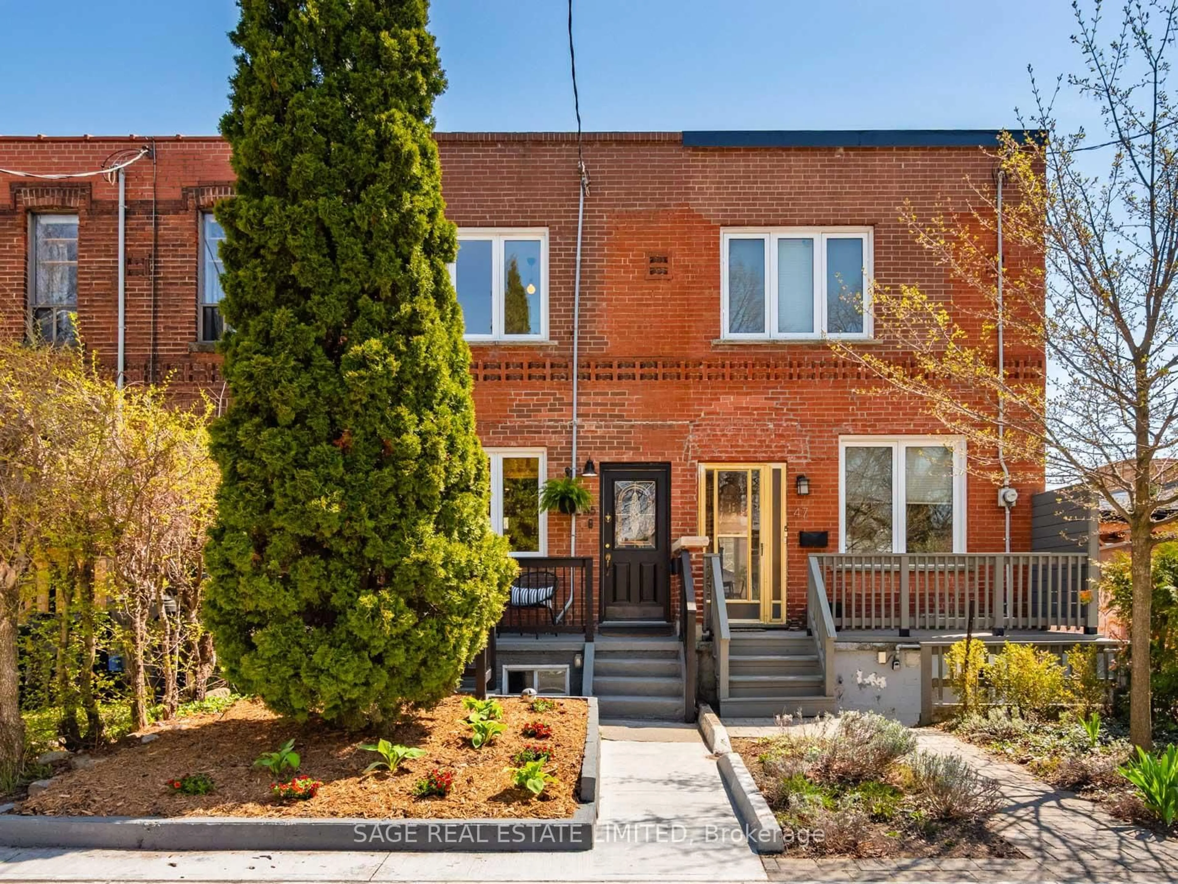 Home with brick exterior material, street for 45 Shirley St, Toronto Ontario M6K 1S8
