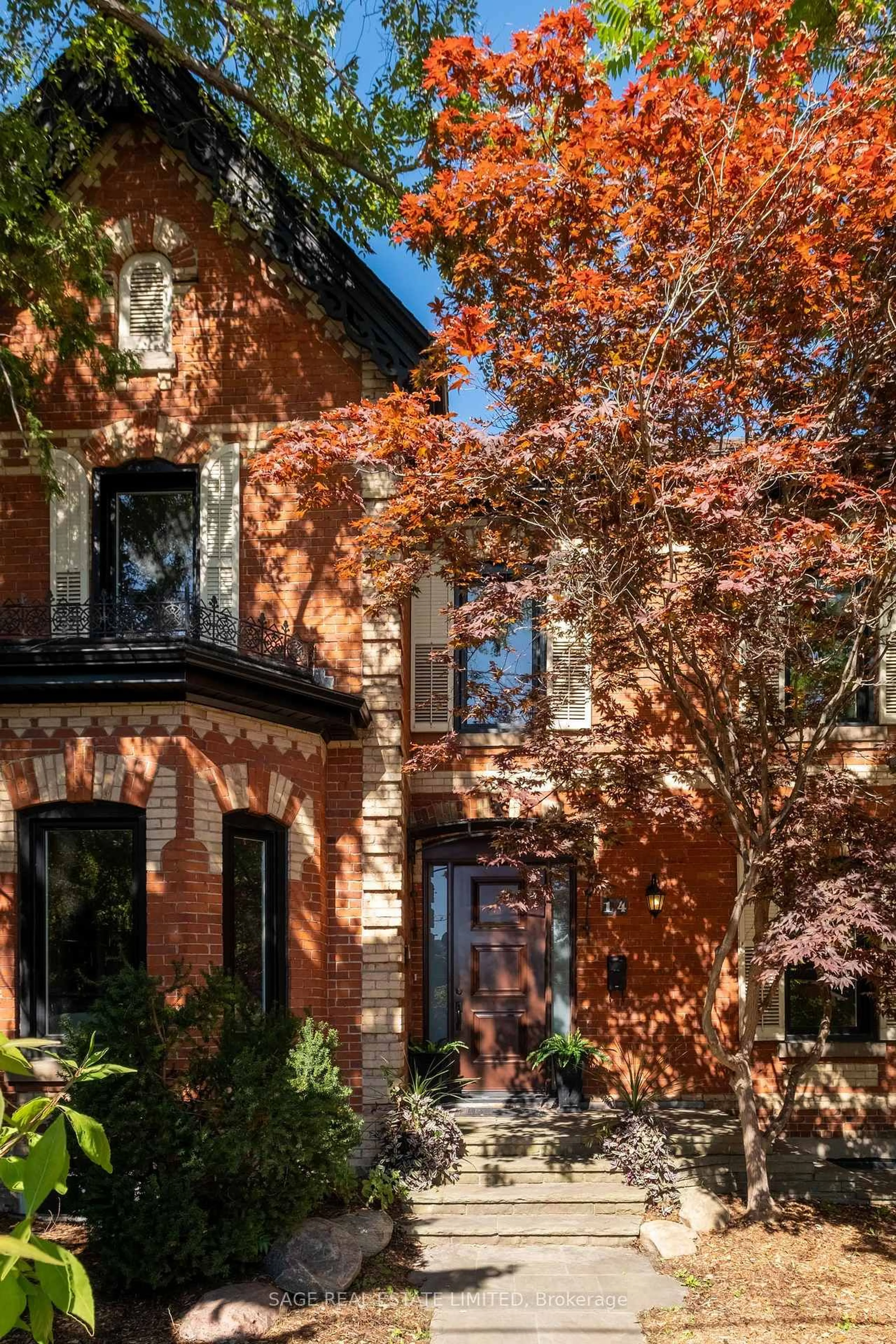 Home with brick exterior material, street for 14 Halton St, Toronto Ontario M6J 1R3