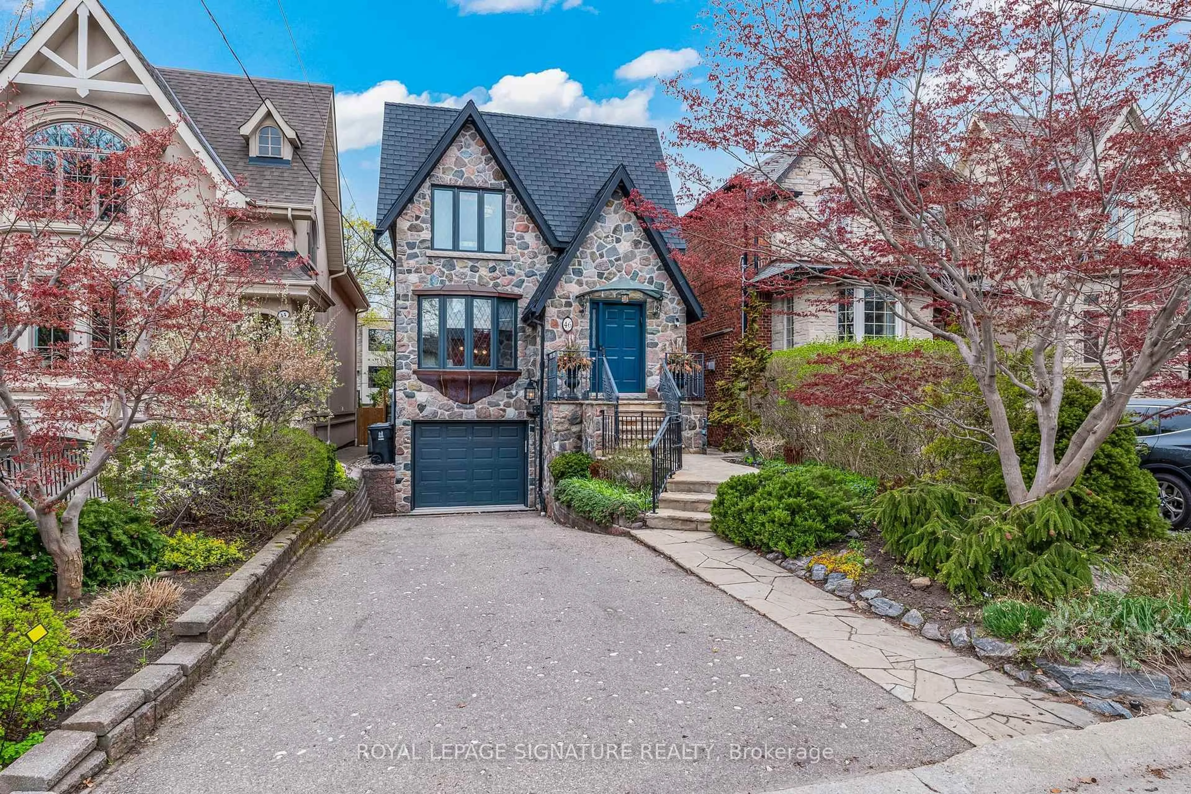 Home with brick exterior material, street for 46 Esgore Dr, Toronto Ontario M5M 3R4