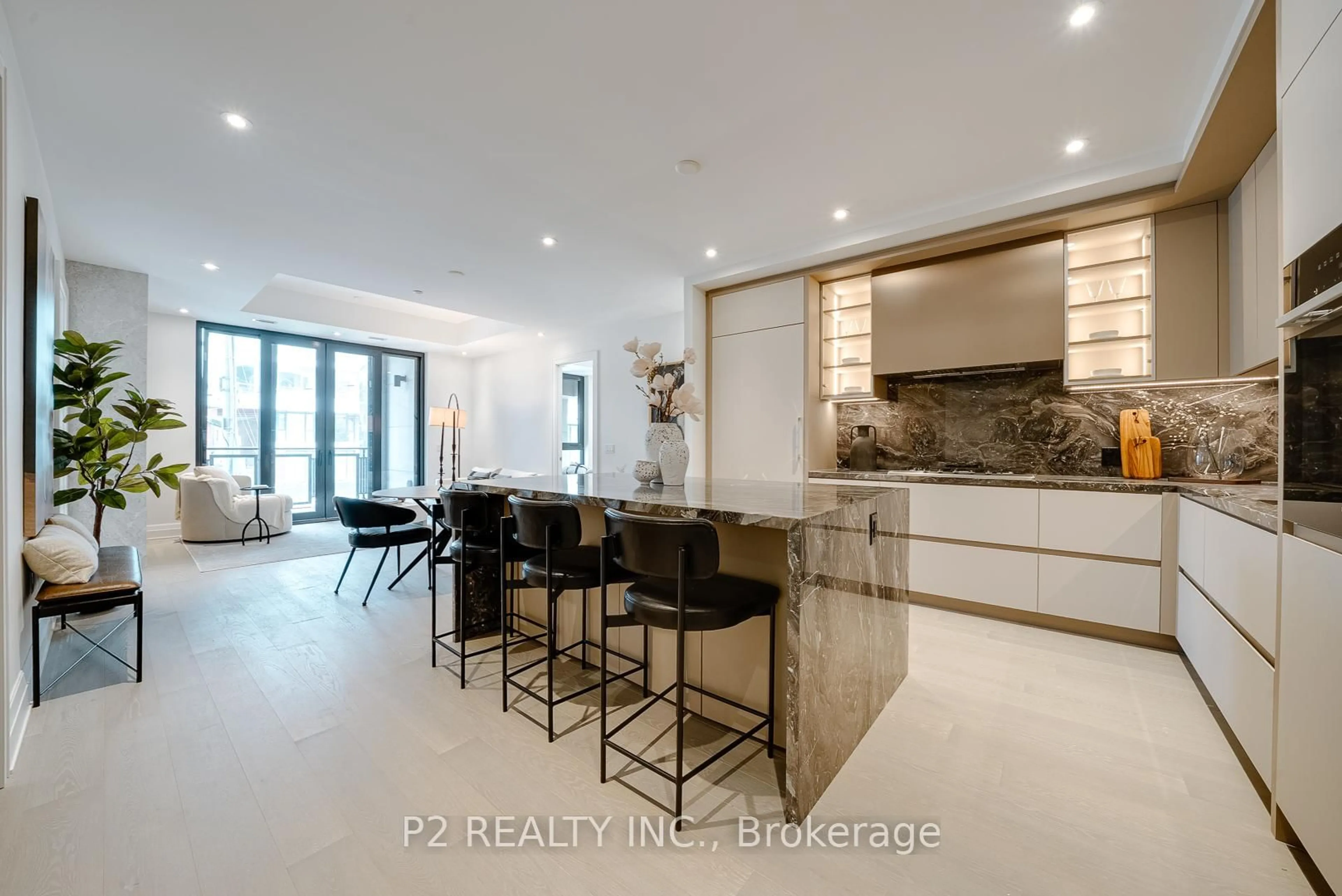 Contemporary kitchen, ceramic/tile floor for 2 Forest Hill Rd #208, Toronto Ontario M4V 2L3
