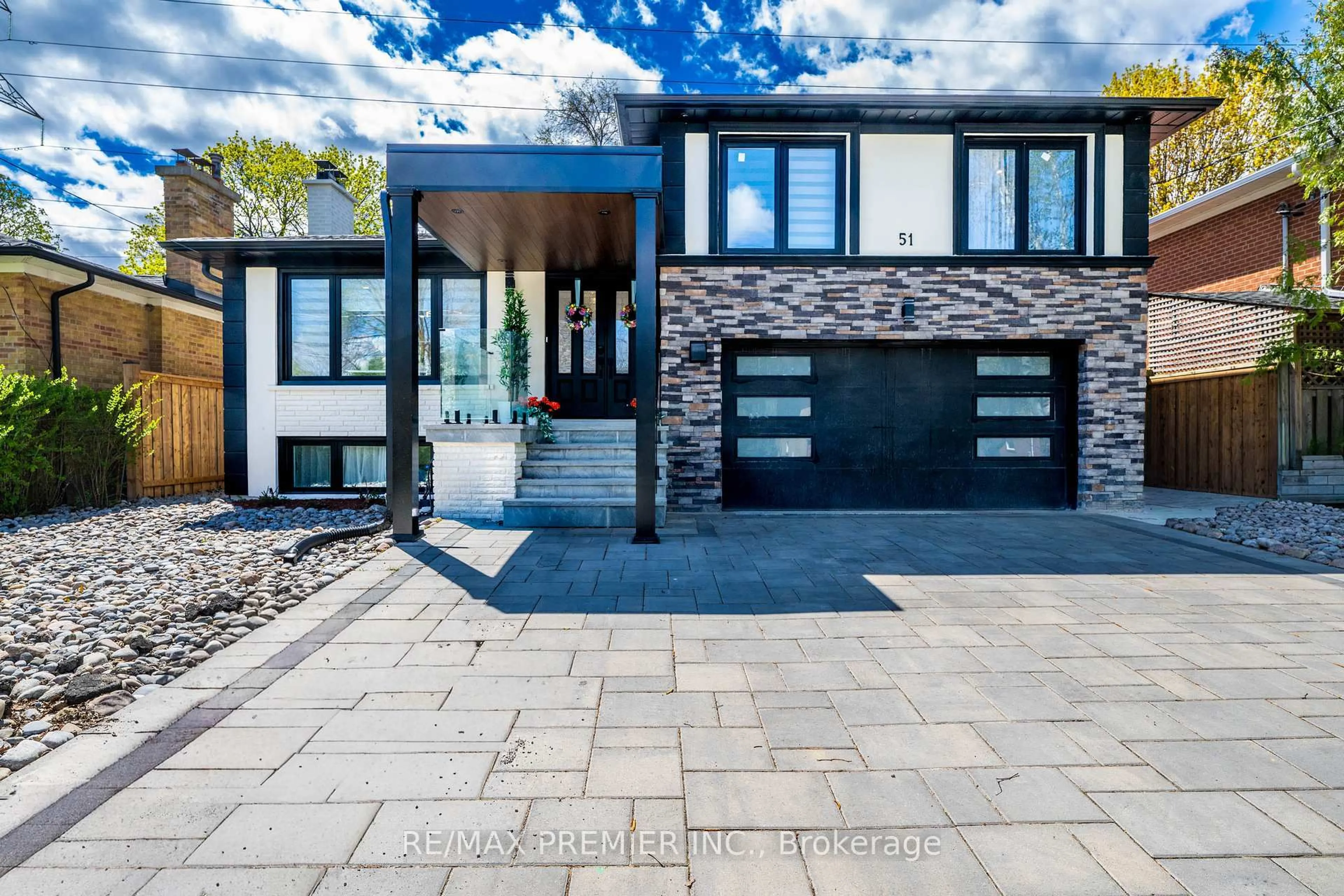 Home with brick exterior material, street for 51 Bowerbank Dr, Toronto Ontario M2M 1Z9