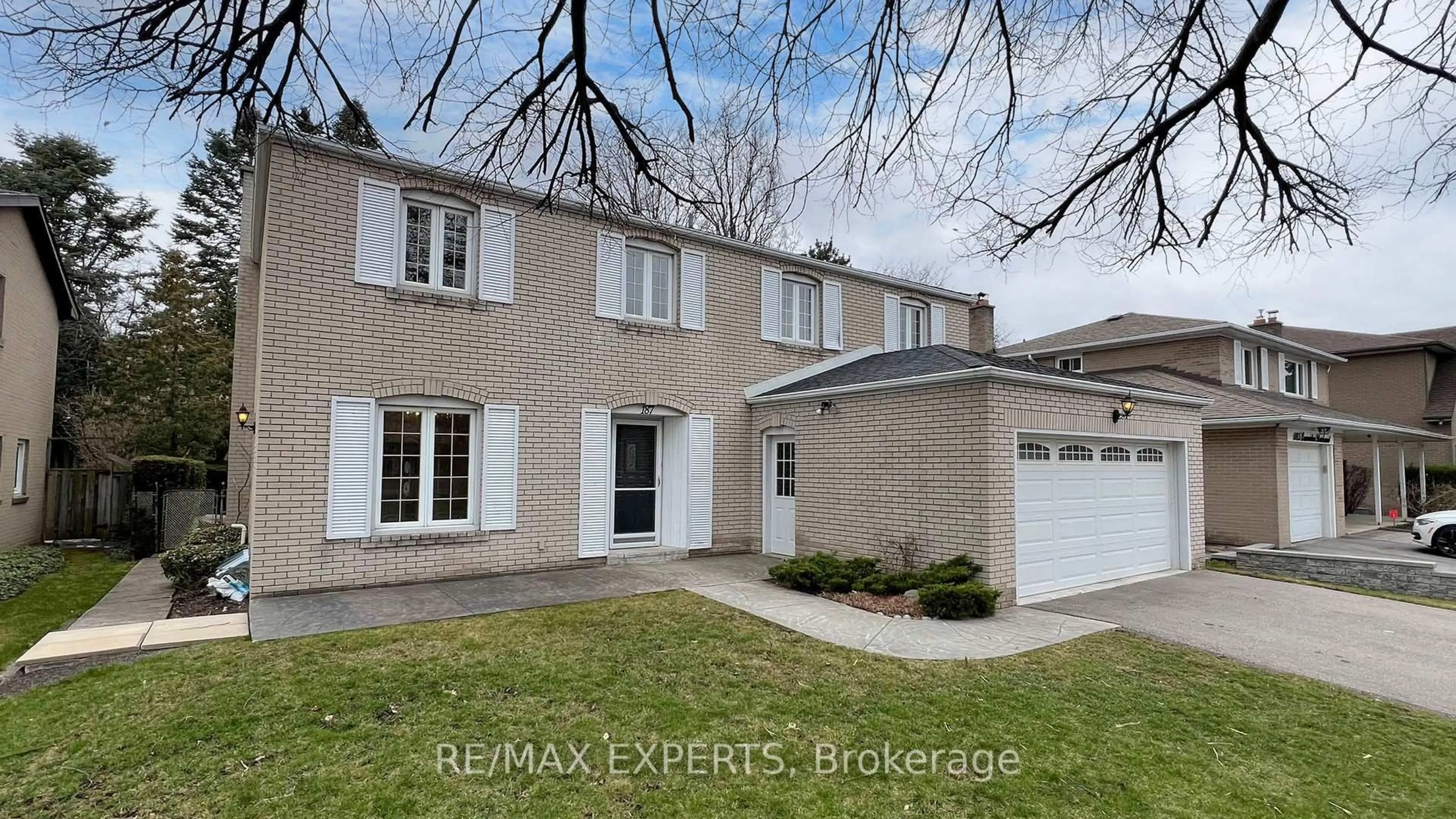 Home with brick exterior material, street for 187 Cassandra Blvd, Toronto Ontario M3A 1T4