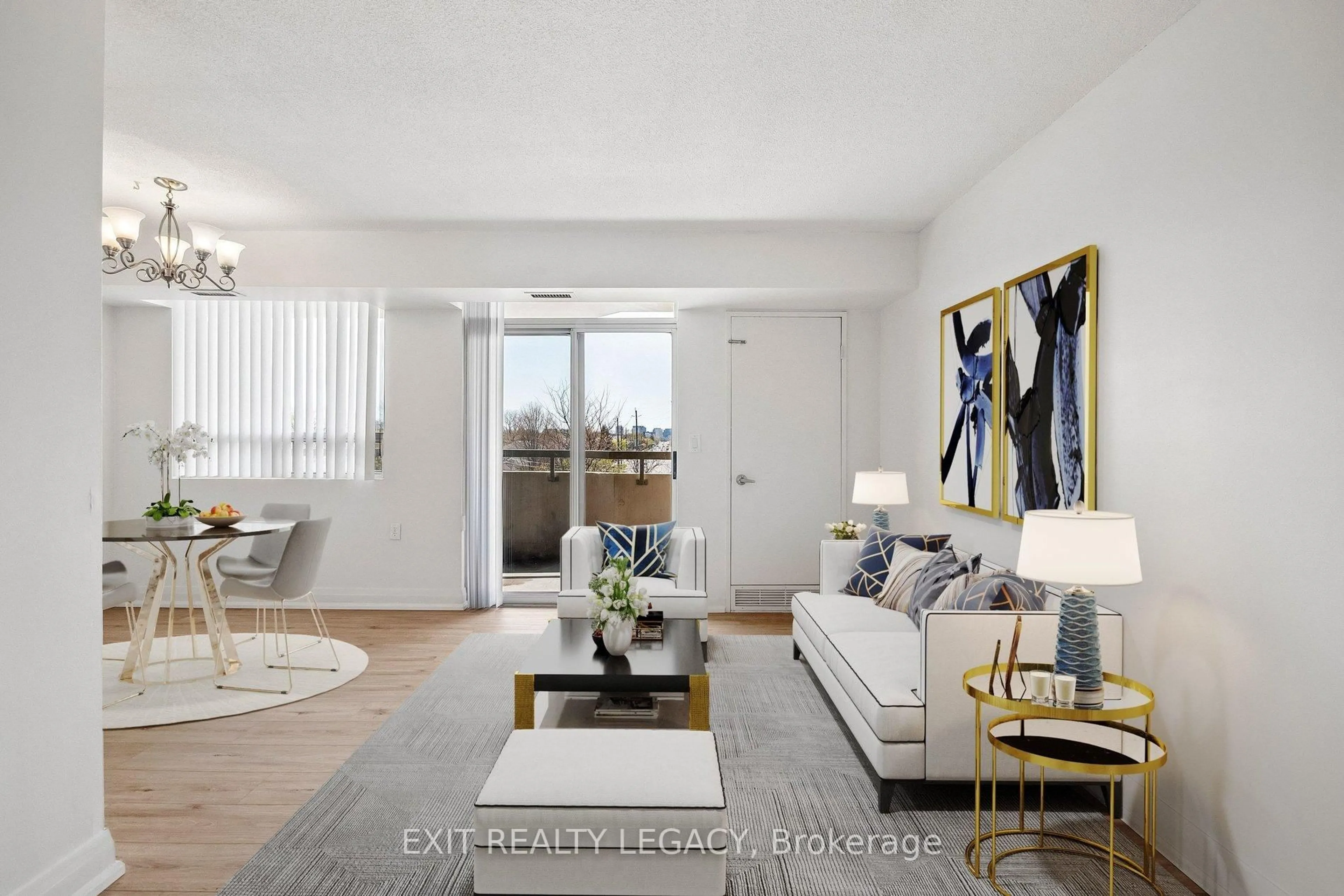 Living room with furniture, unknown for 555 Wilson Hts Blvd #304, Toronto Ontario M3H 6B5