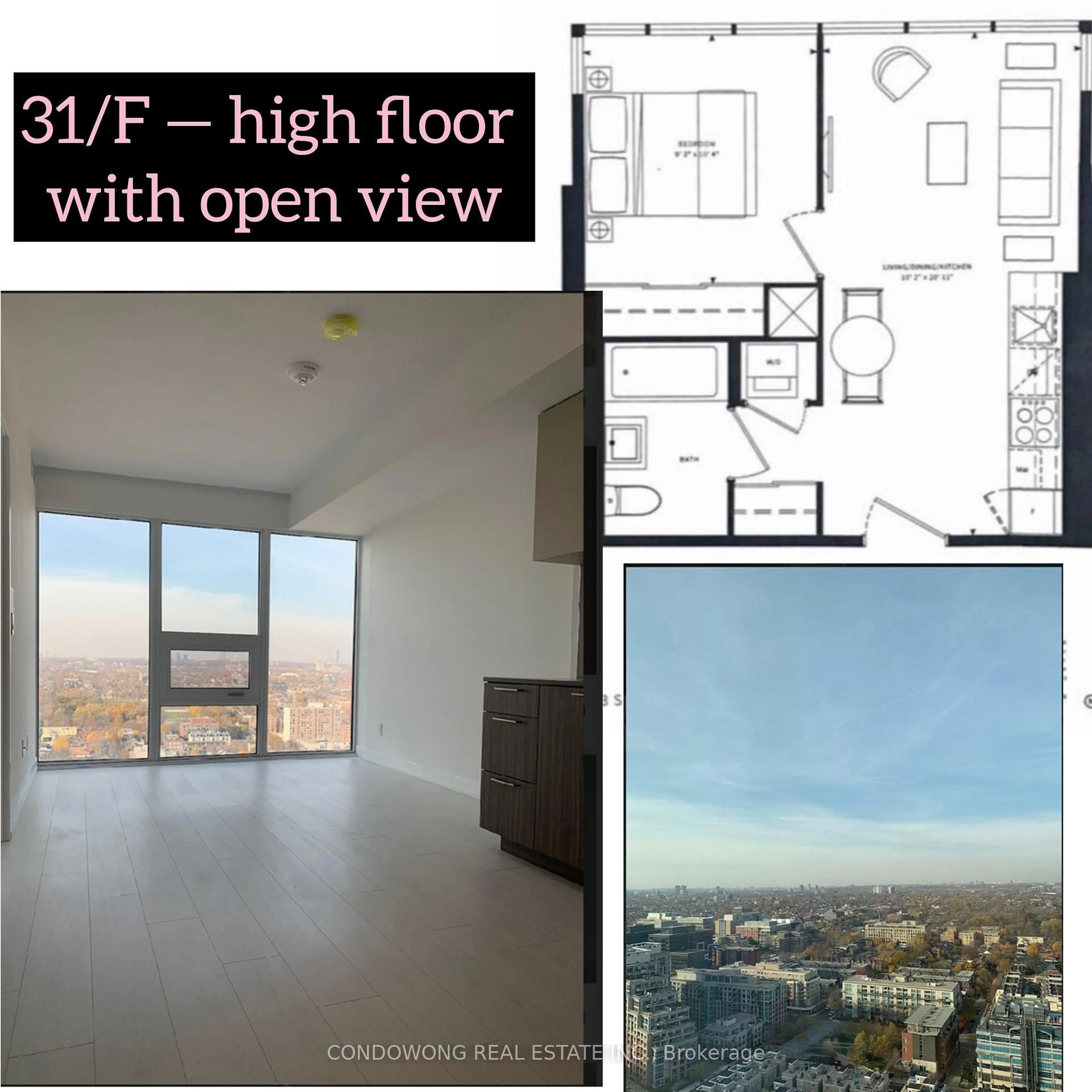 Floor plan for 19 Western Battery Rd #3118, Toronto Ontario M6K 0E3