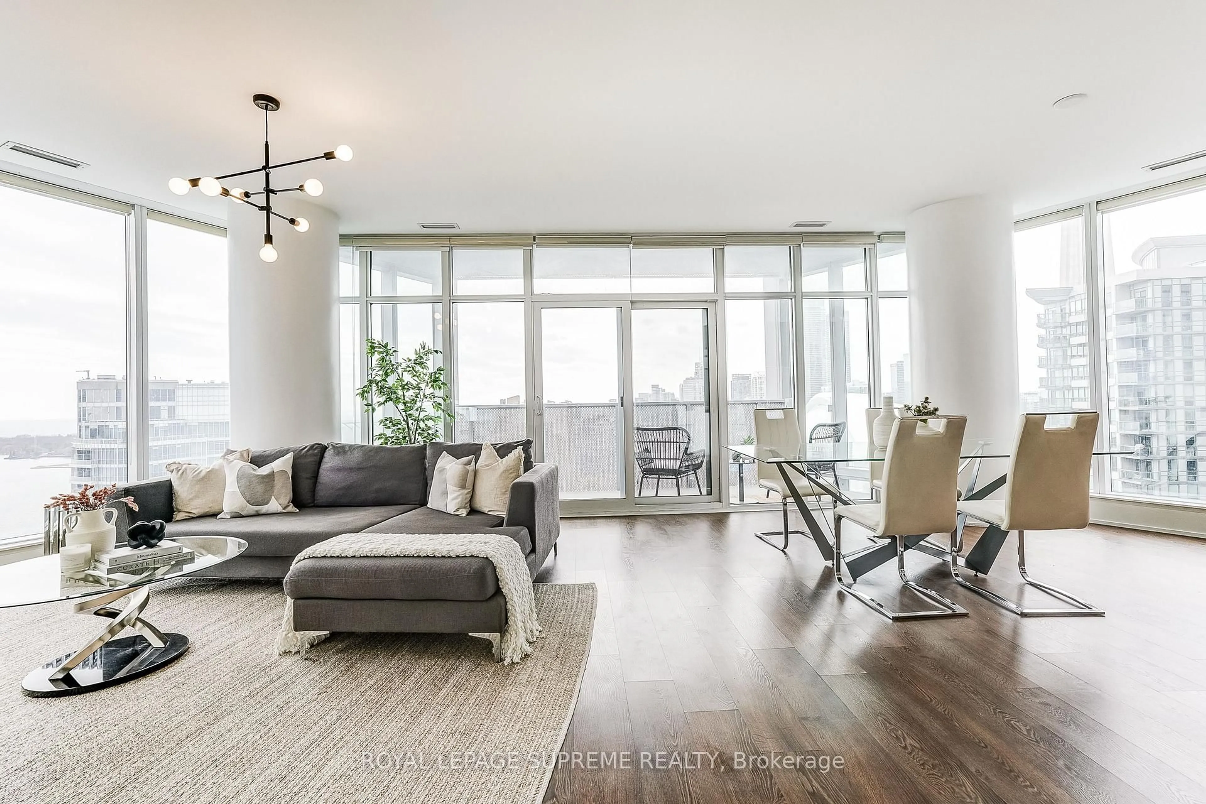 Living room with furniture, unknown for 10 York St #3010, Toronto Ontario M5J 0E1