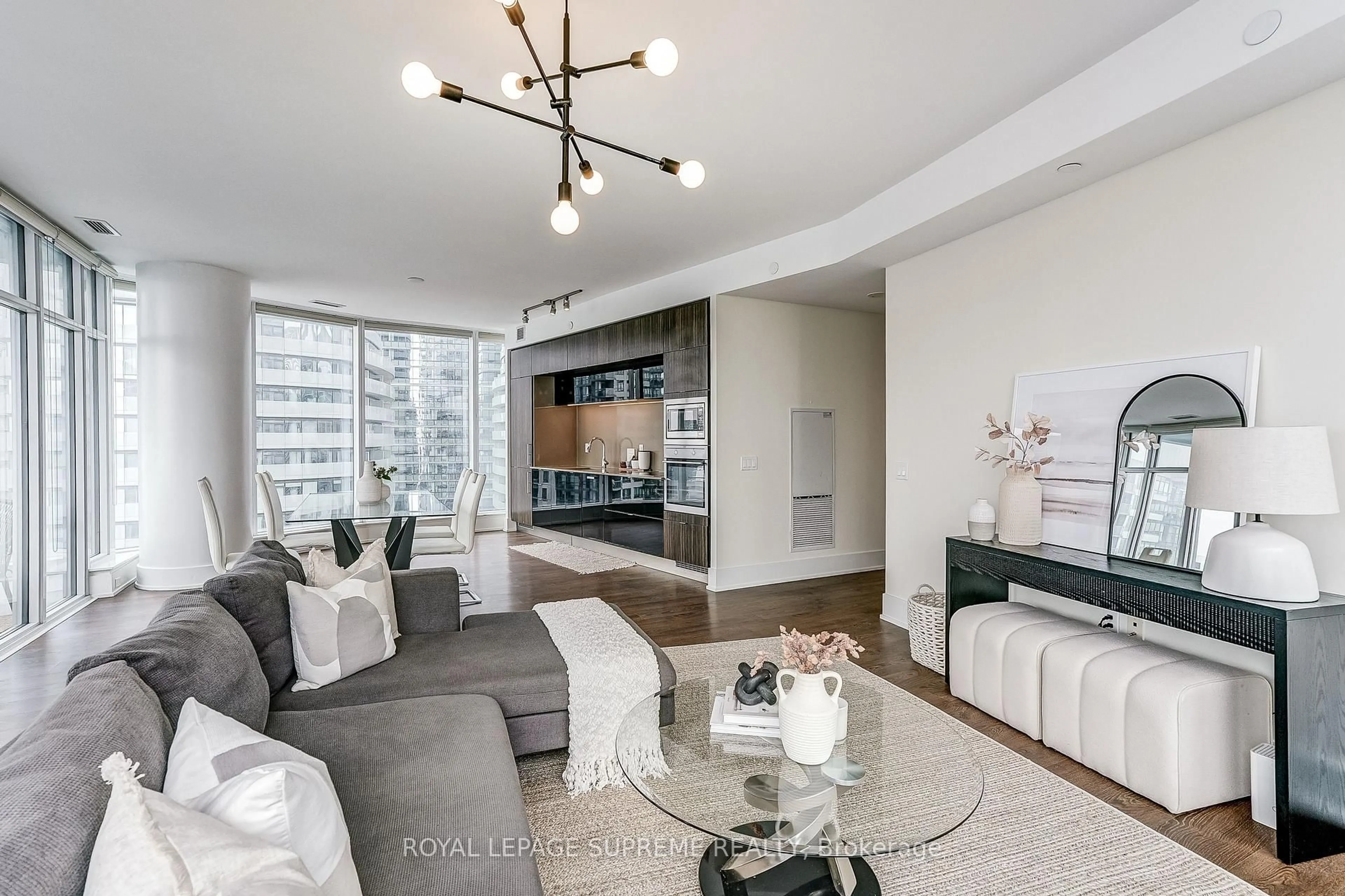 Living room with furniture, unknown for 10 York St #3010, Toronto Ontario M5J 0E1