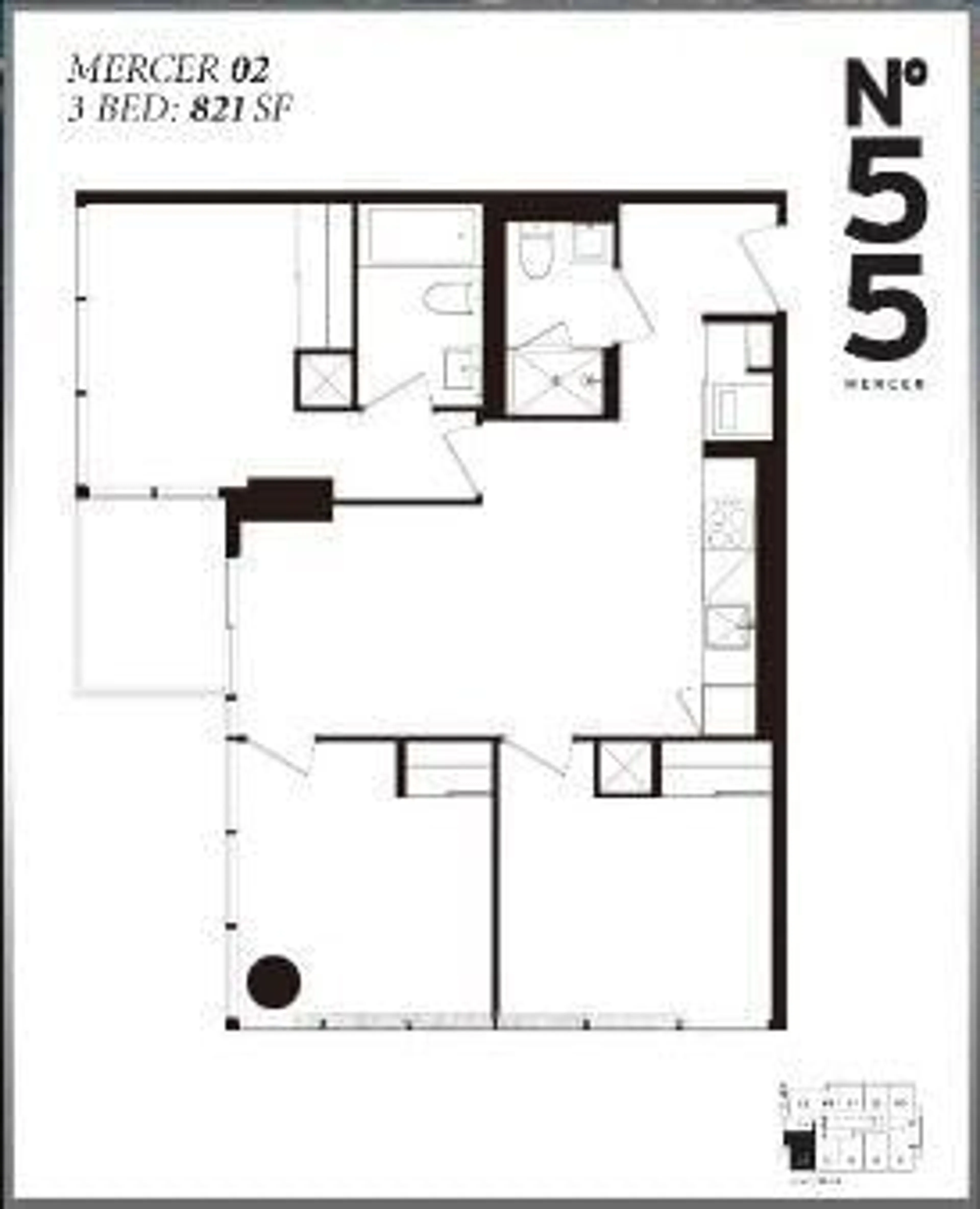 Floor plan for 55 Mercer St #1202, Toronto Ontario M5V 0W4