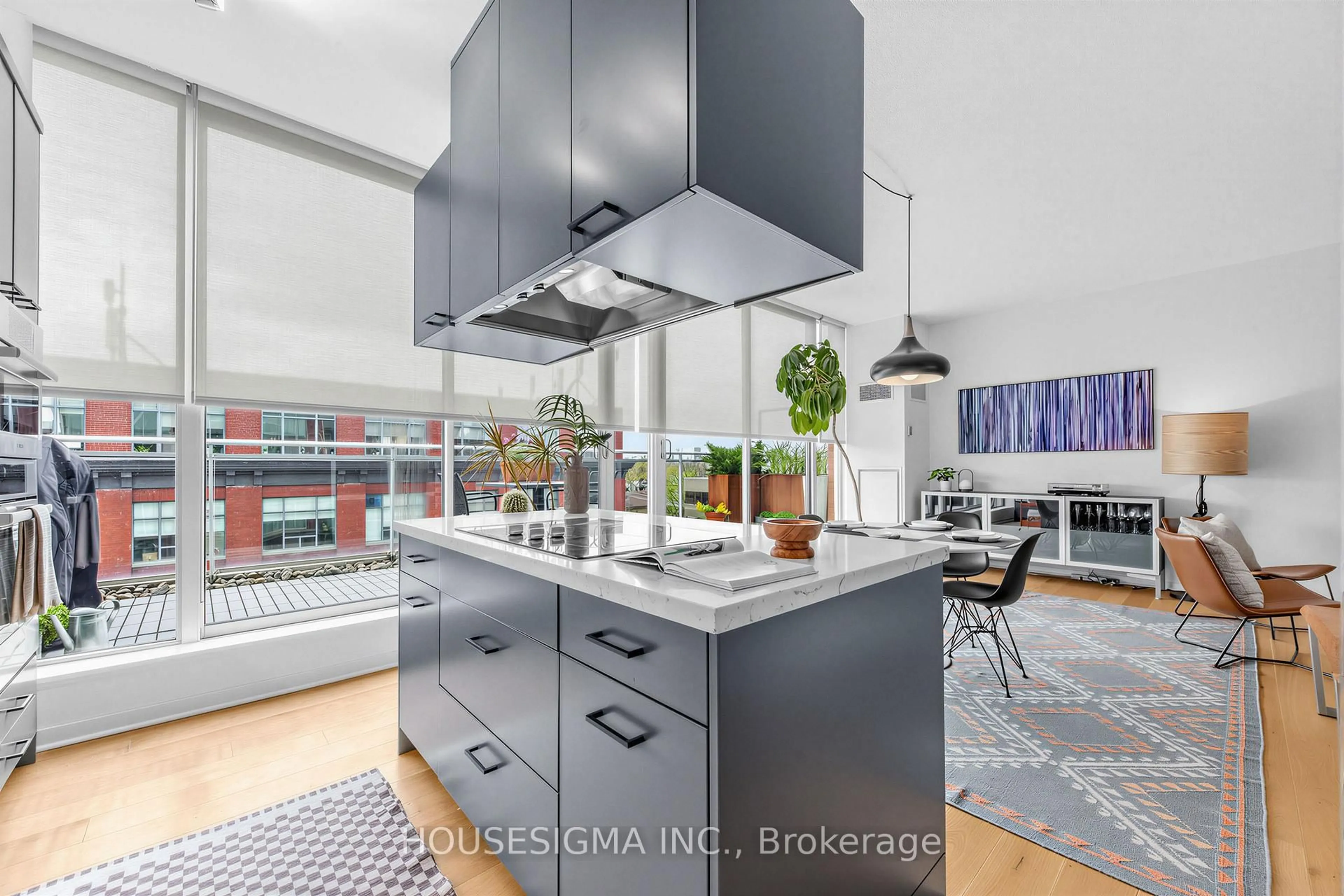 Contemporary kitchen, ceramic/tile floor for 301 Markham St #602, Toronto Ontario M6J 3X2